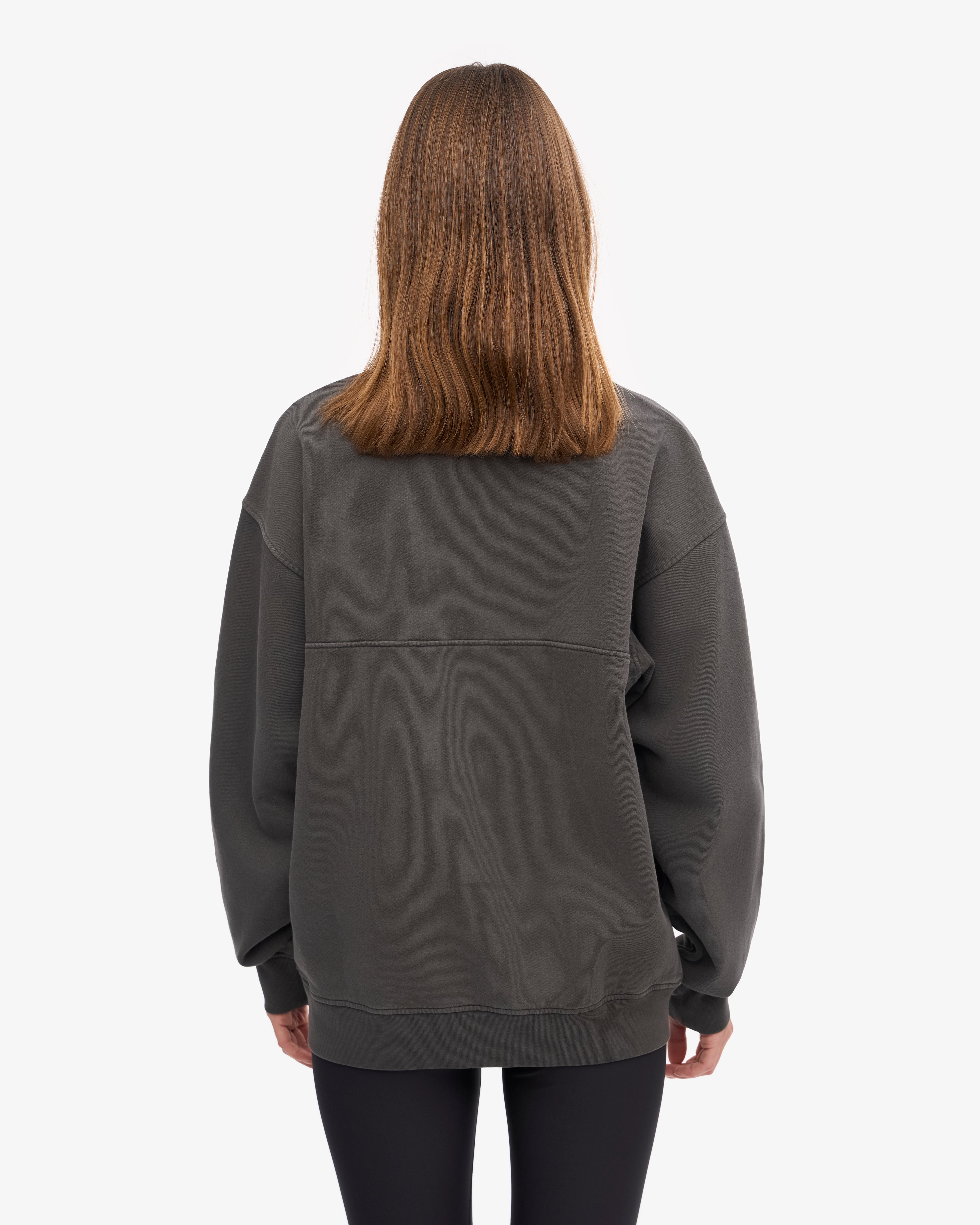 Organic Quarter Zip - Lava Grey