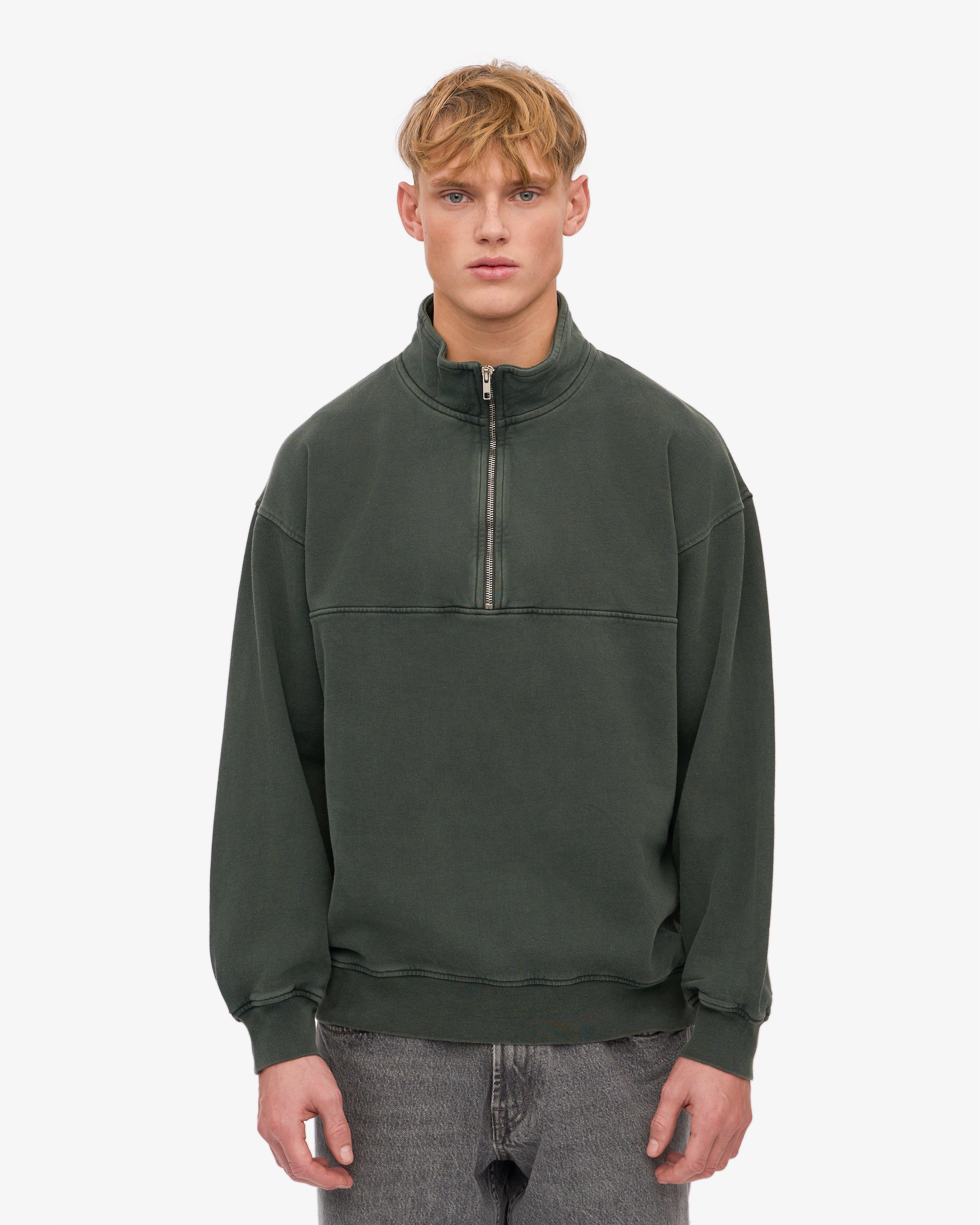 Organic Quarter Zip - Midnight Forest