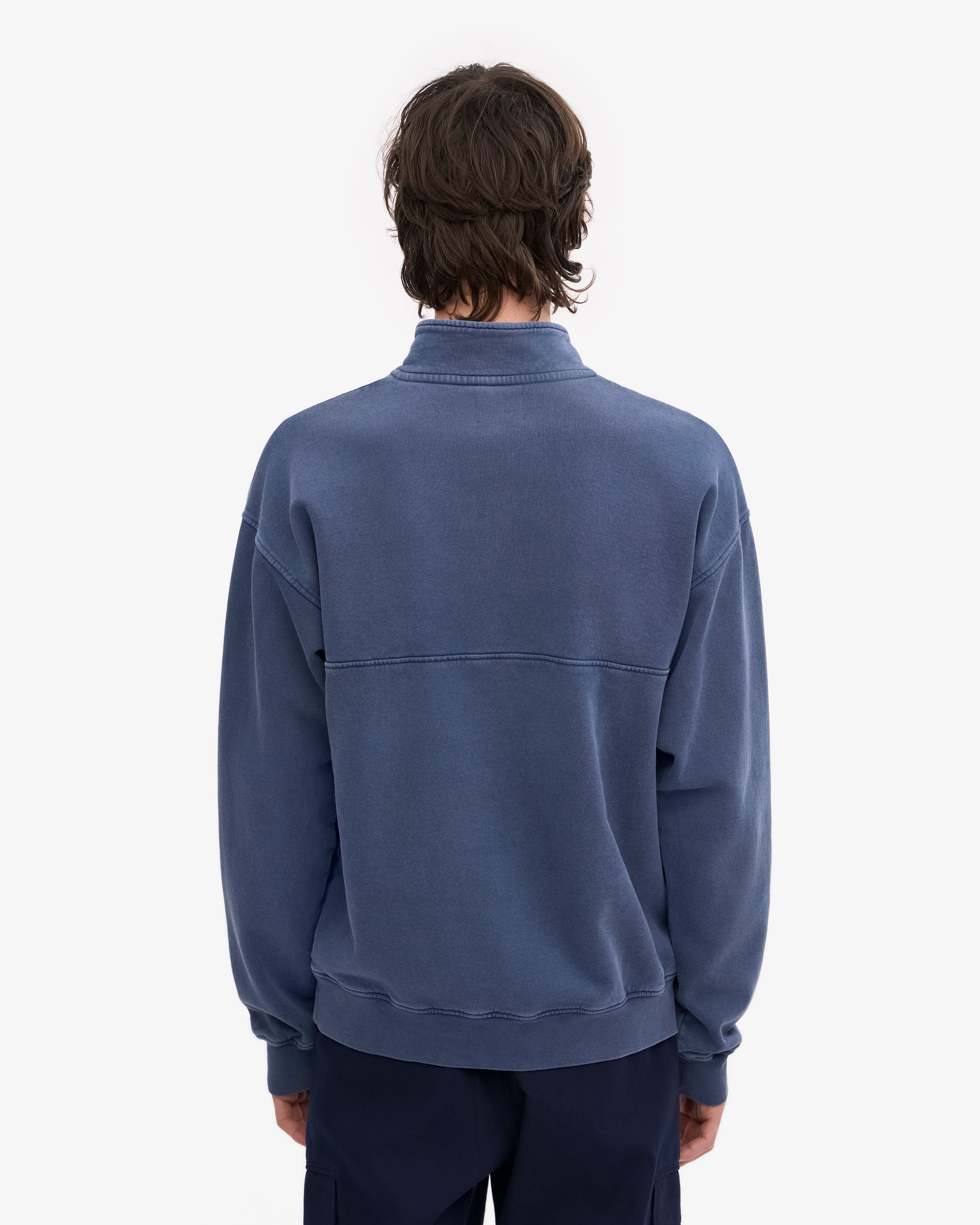 Organic Quarter Zip - Neptune Blue