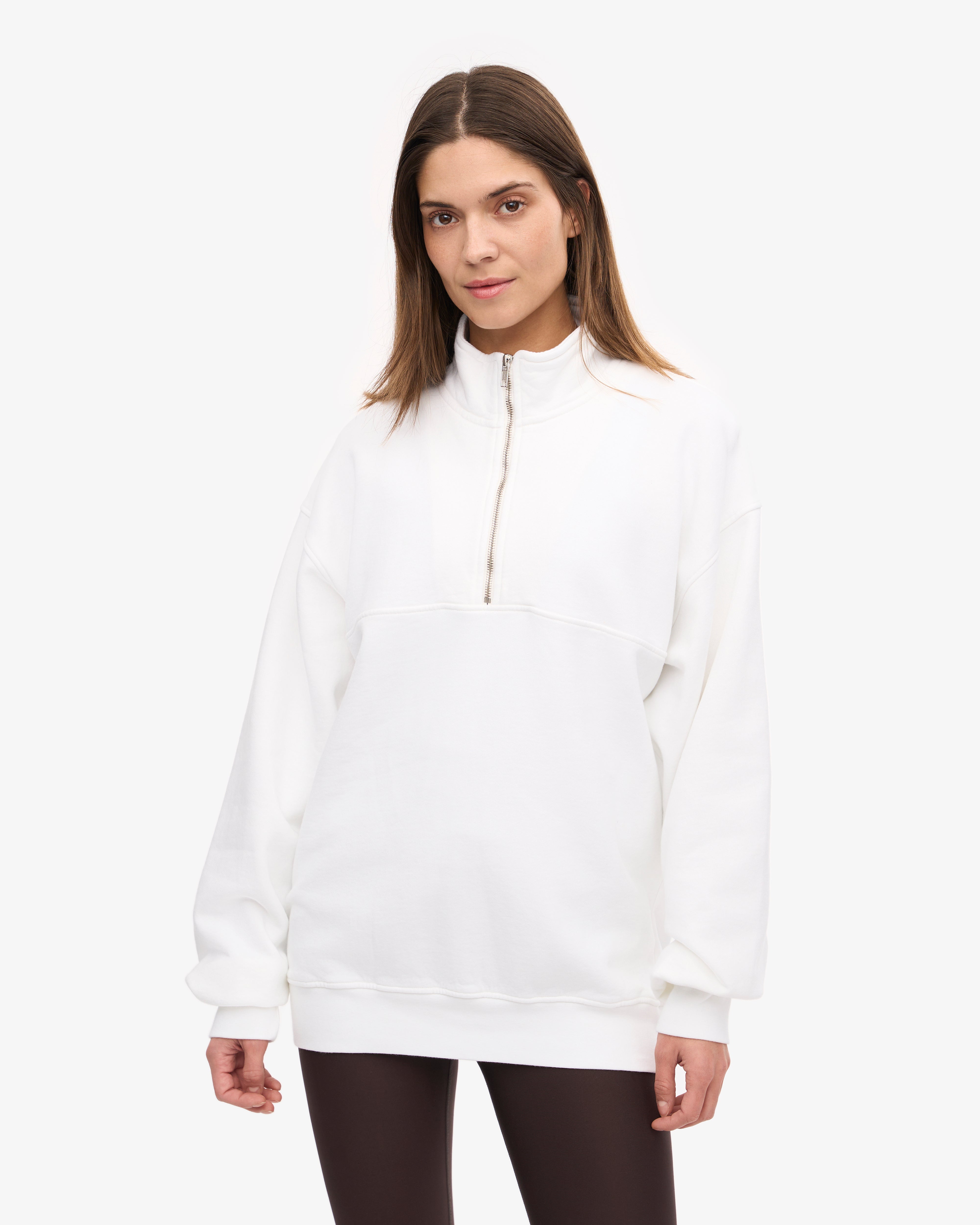 Organic Quarter Zip - Optical White