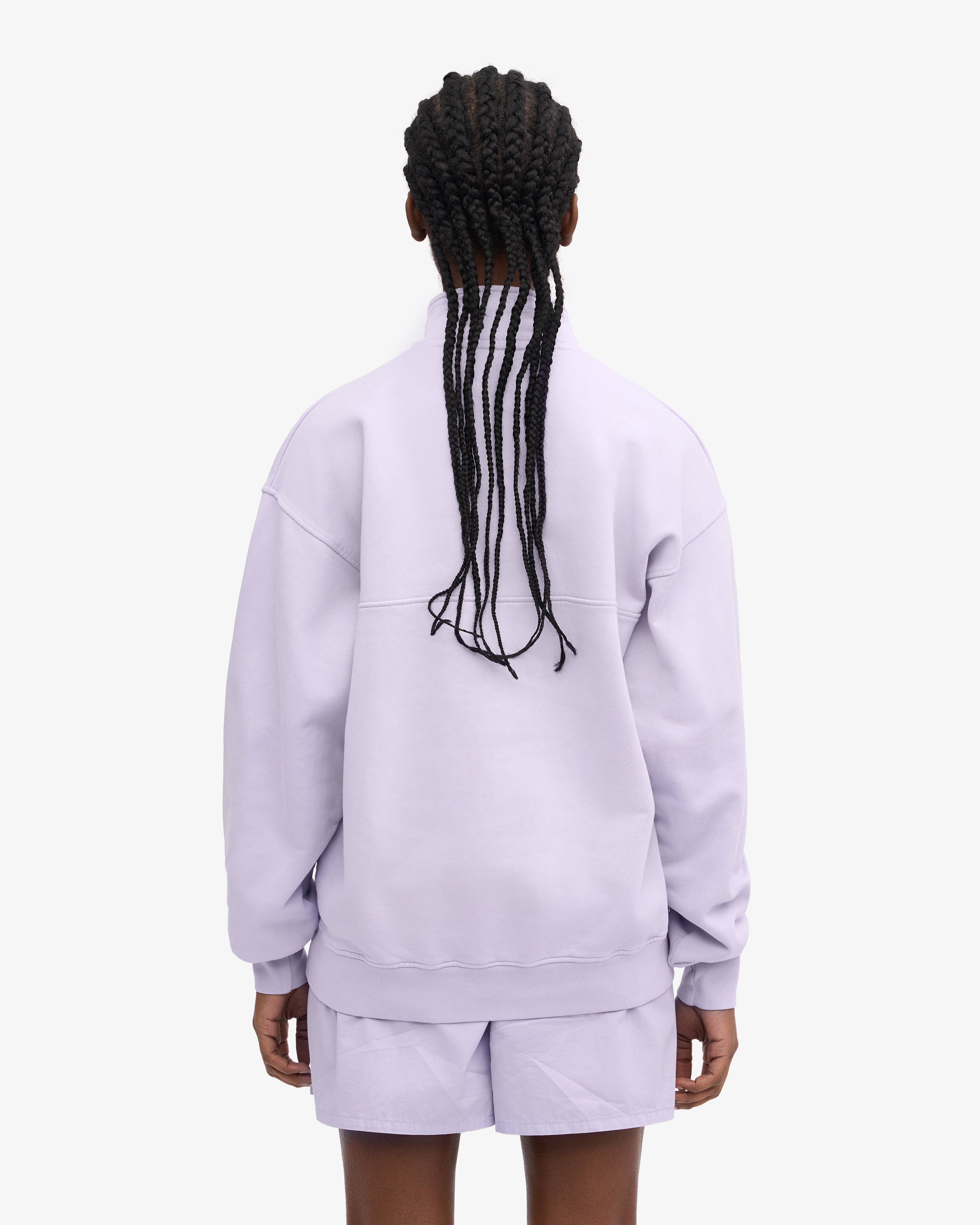 Organic Quarter Zip - Soft Lavender