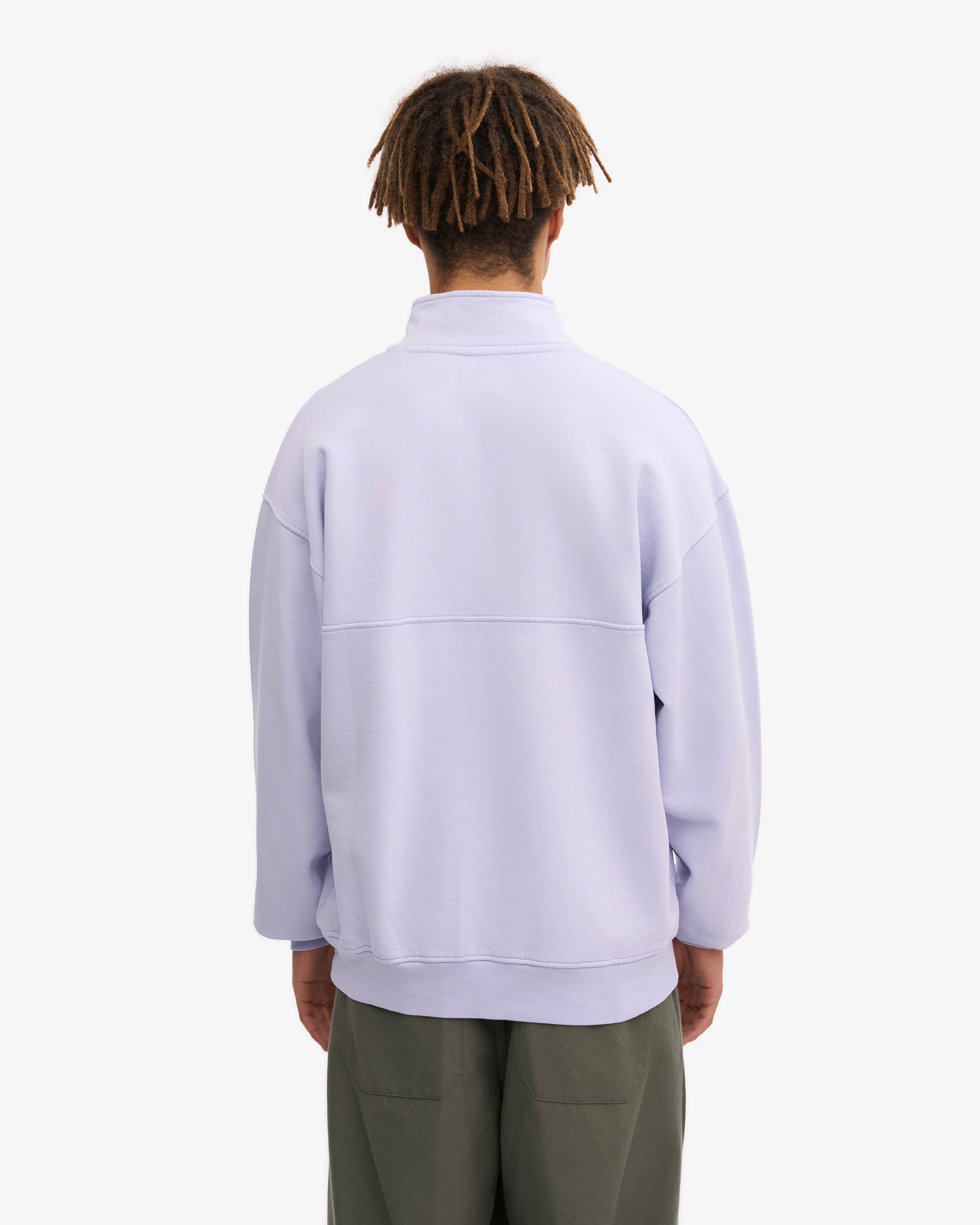 Organic Quarter Zip - Soft Lavender