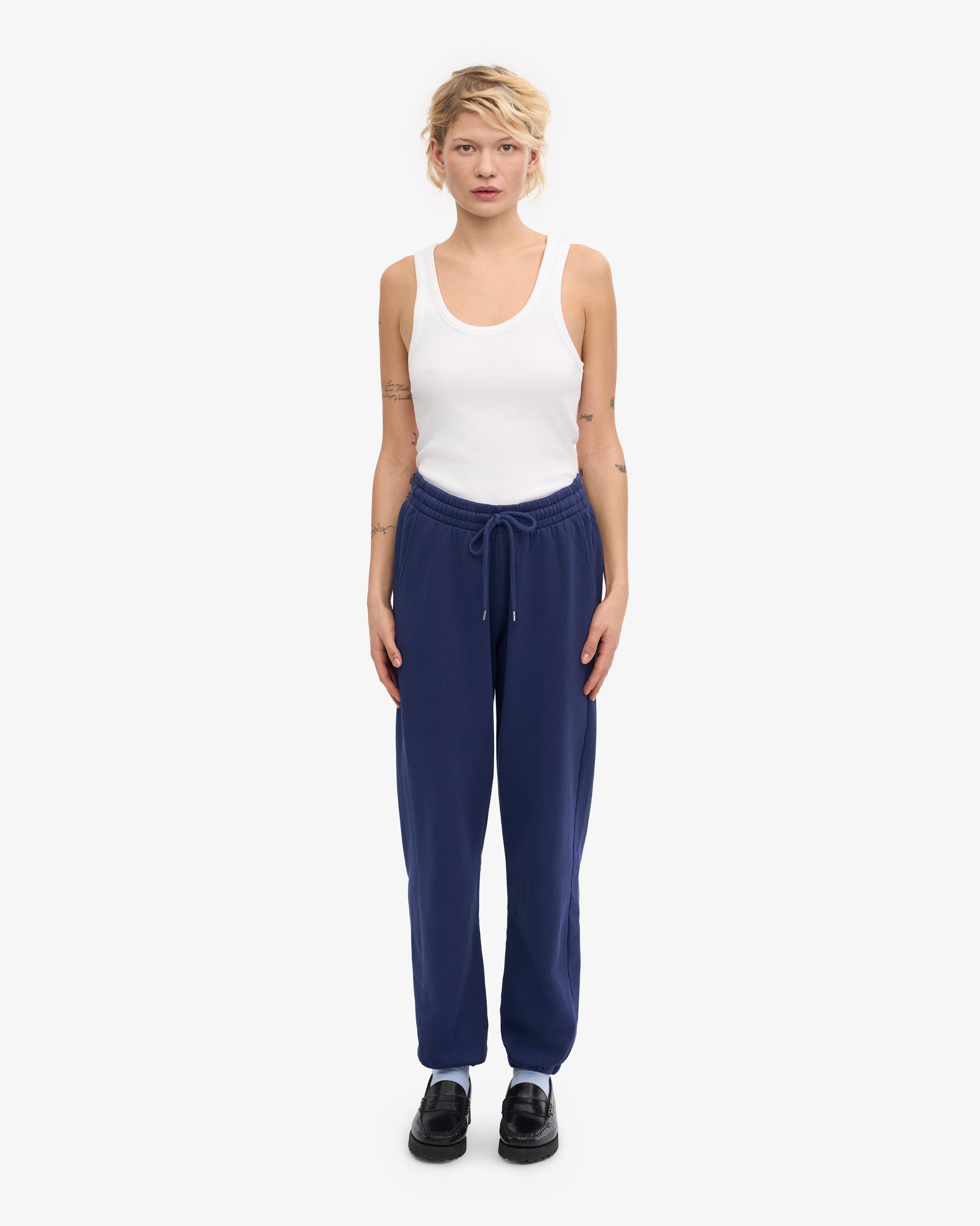 Organic Sweatpants - Marine Blue XS
