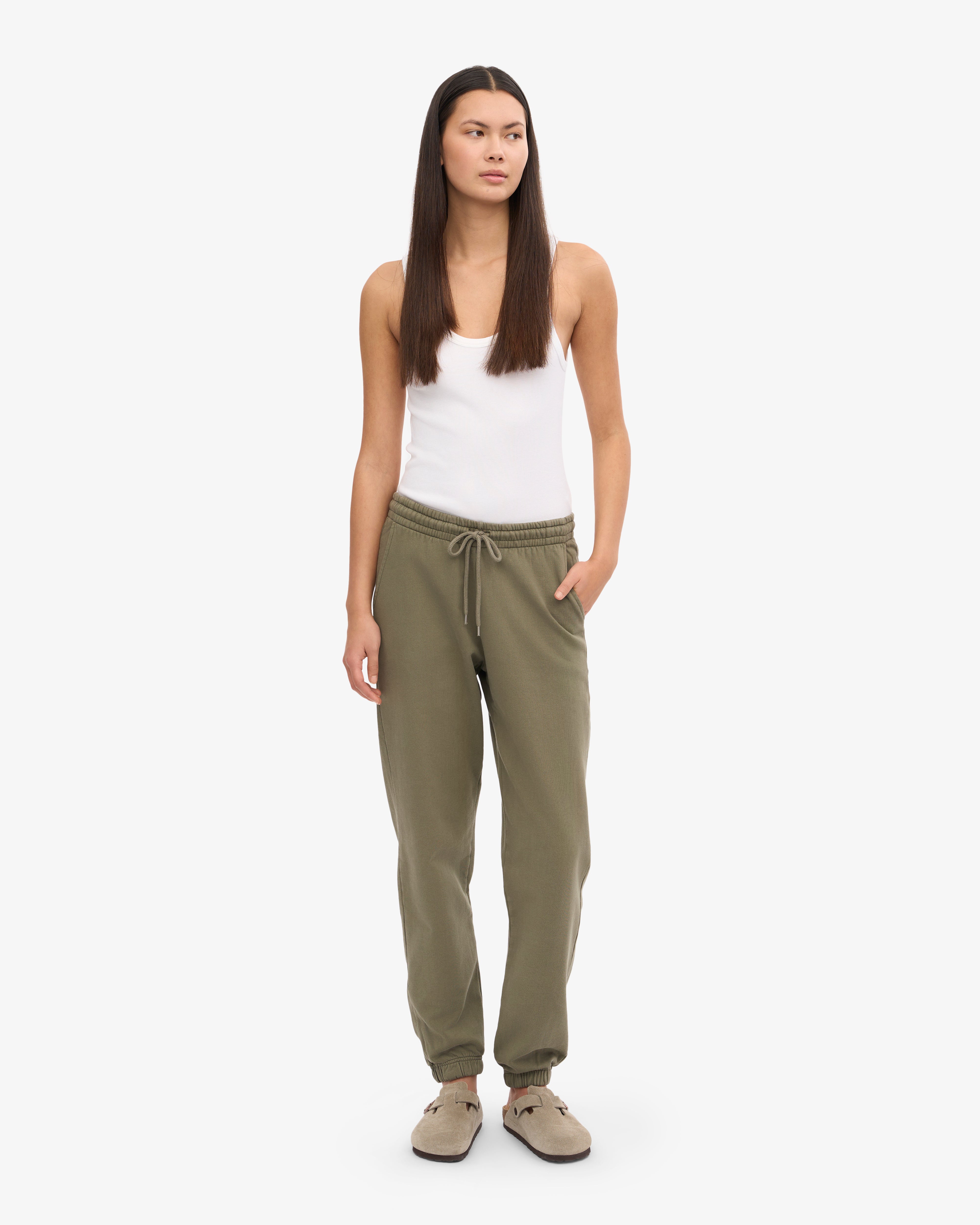 Organic Sweatpants - Dusty Olive XS