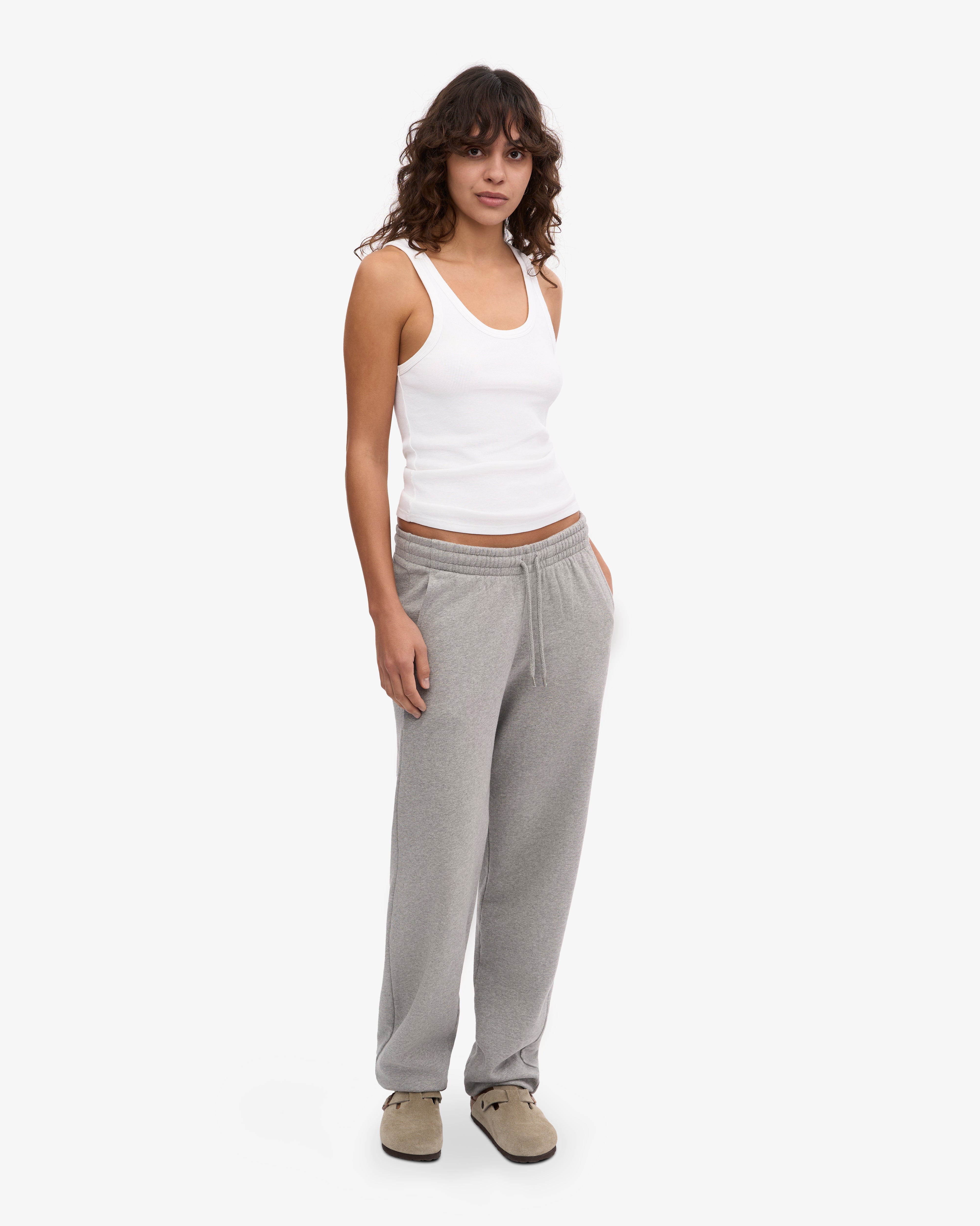 Organic Sweatpants - Heather Grey XS