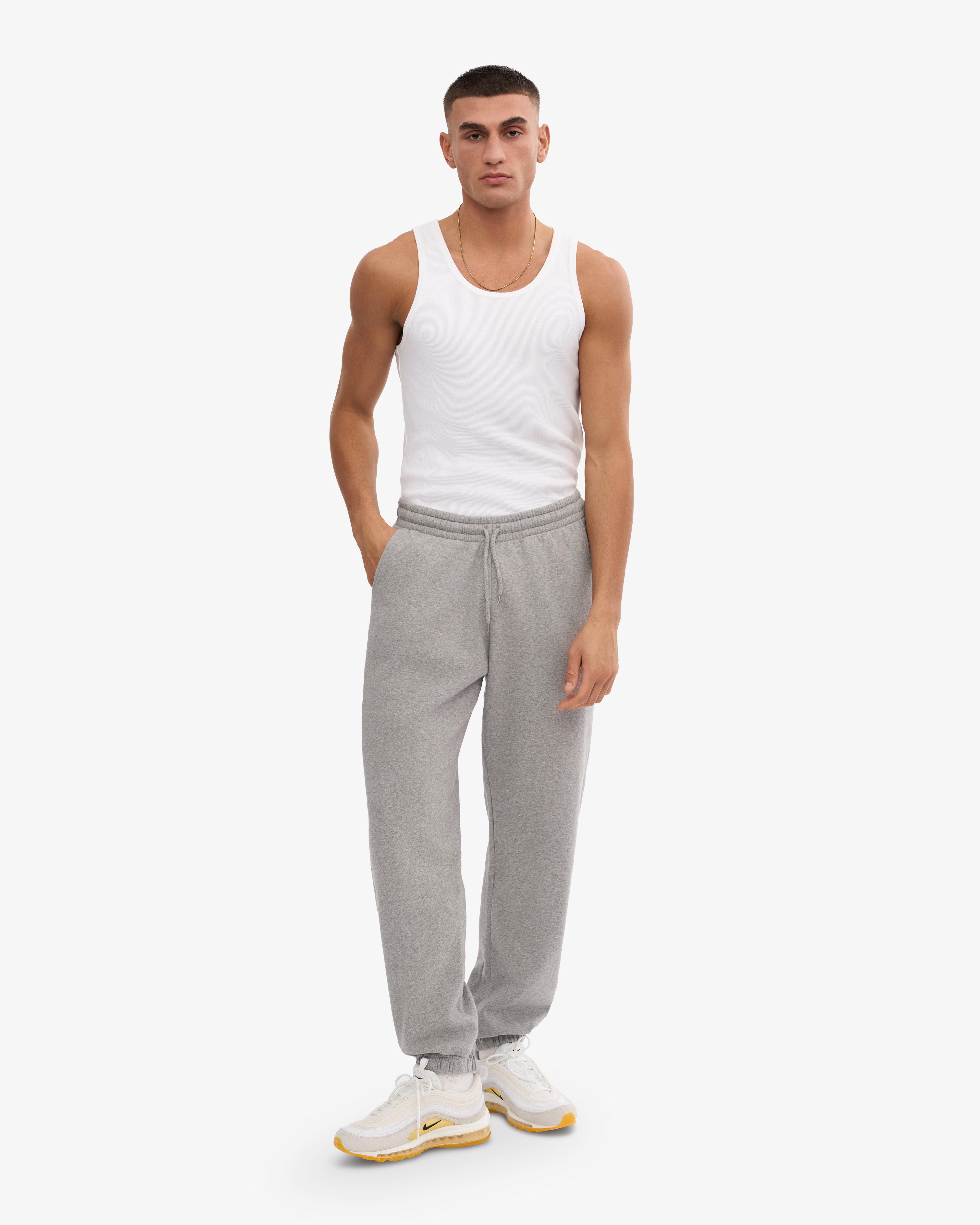 Organic Sweatpants - Heather Grey XS