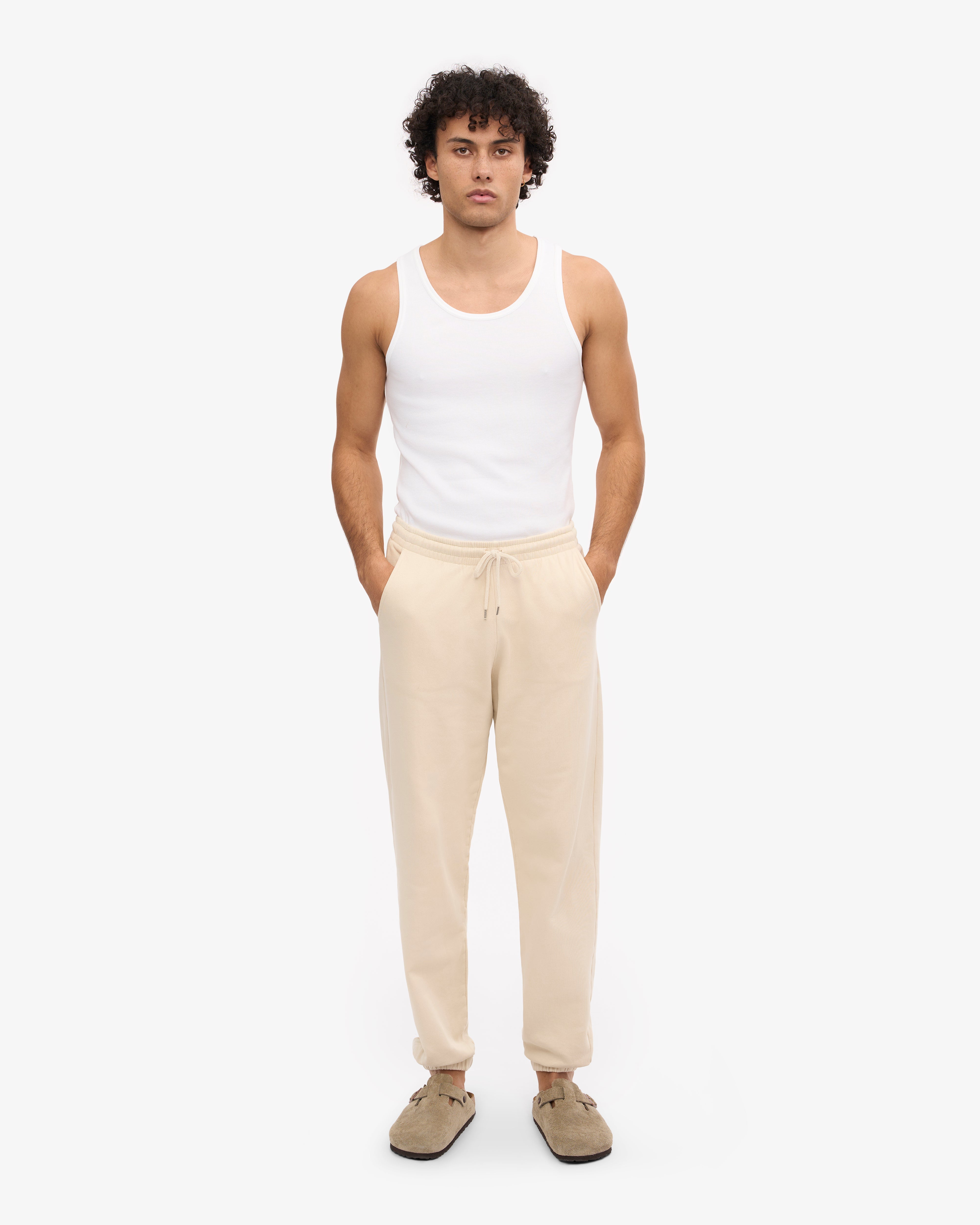 Organic Sweatpants - Ivory White XS