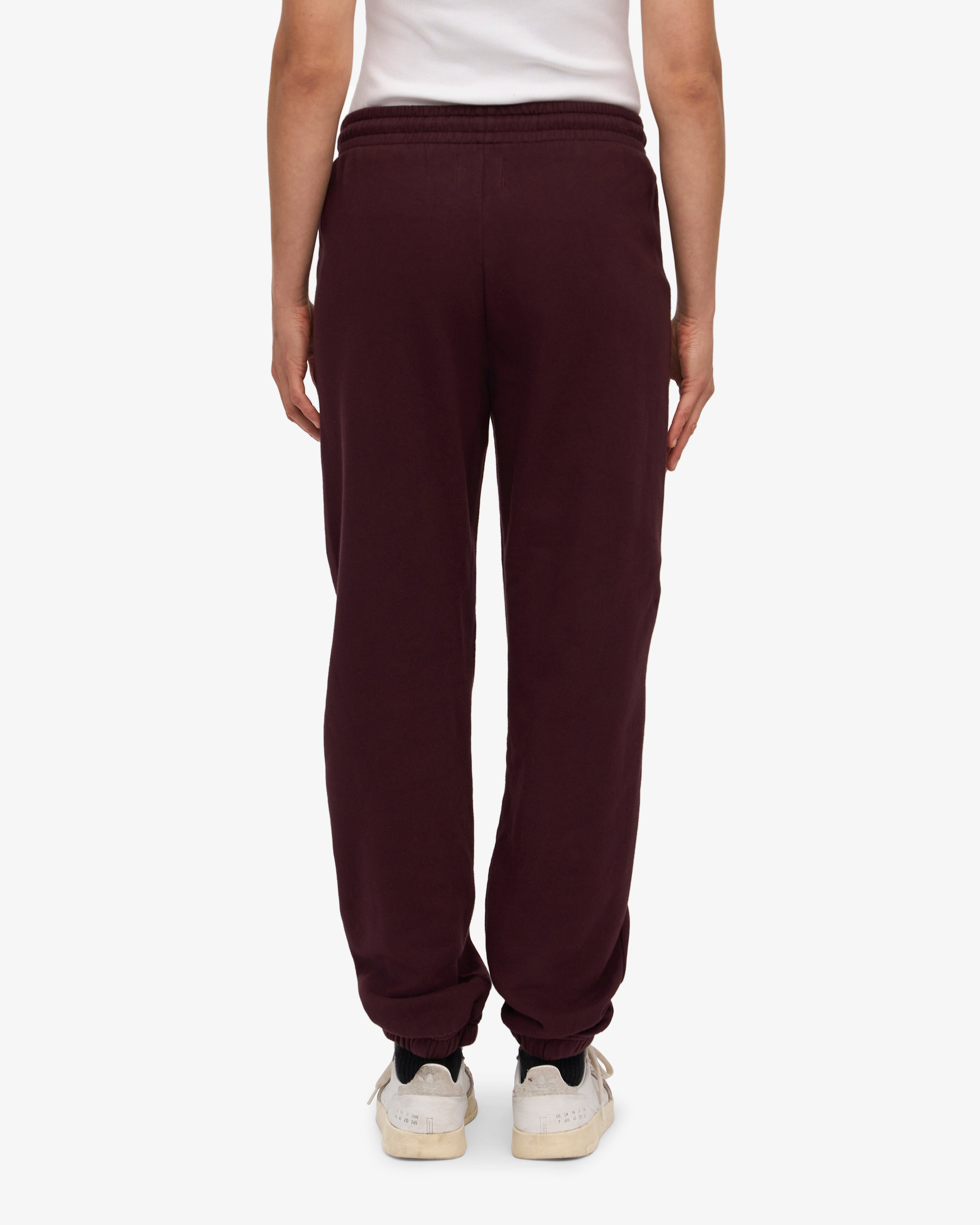 Organic Sweatpants - Oxblood Red XS