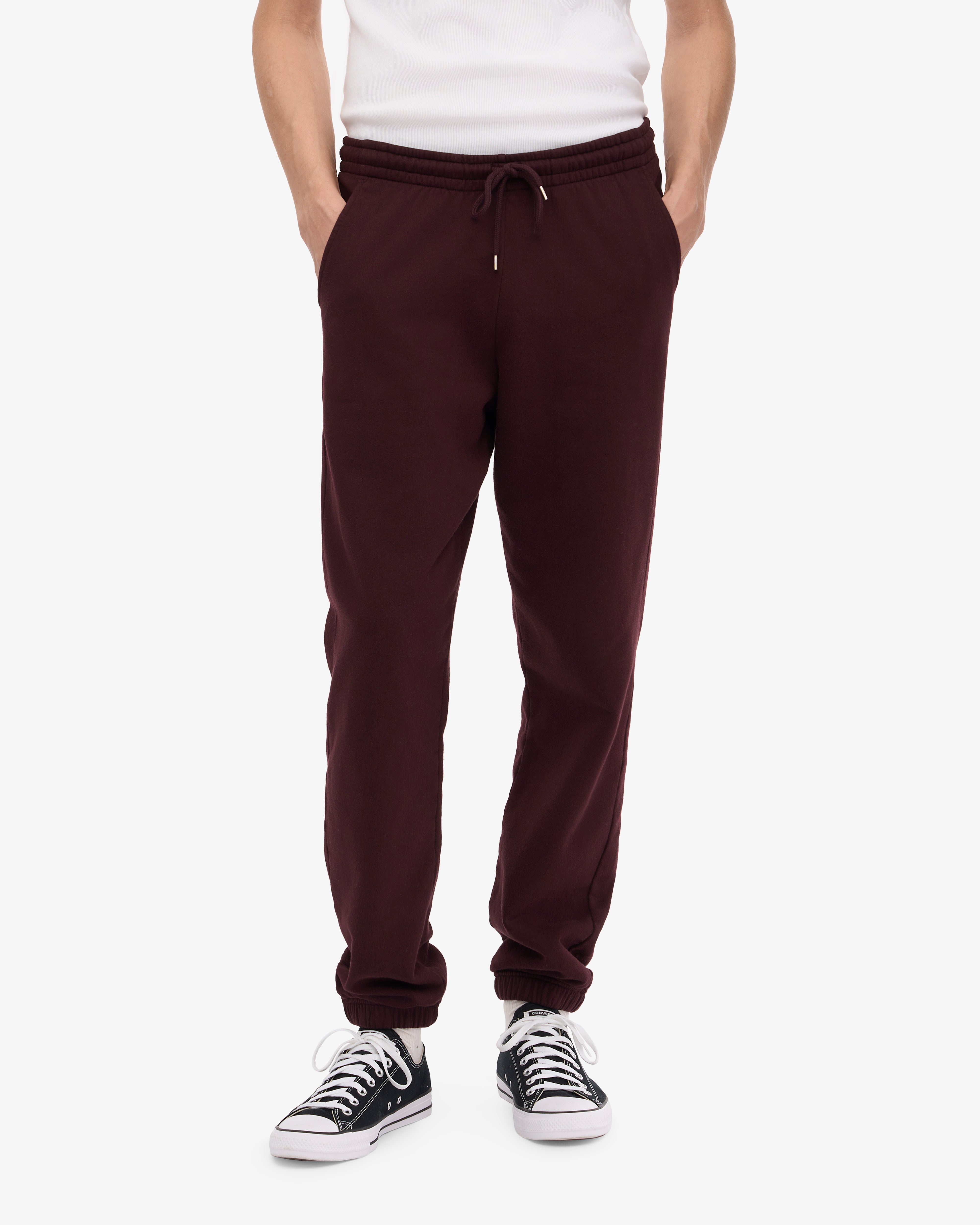 Organic Sweatpants - Oxblood Red XS
