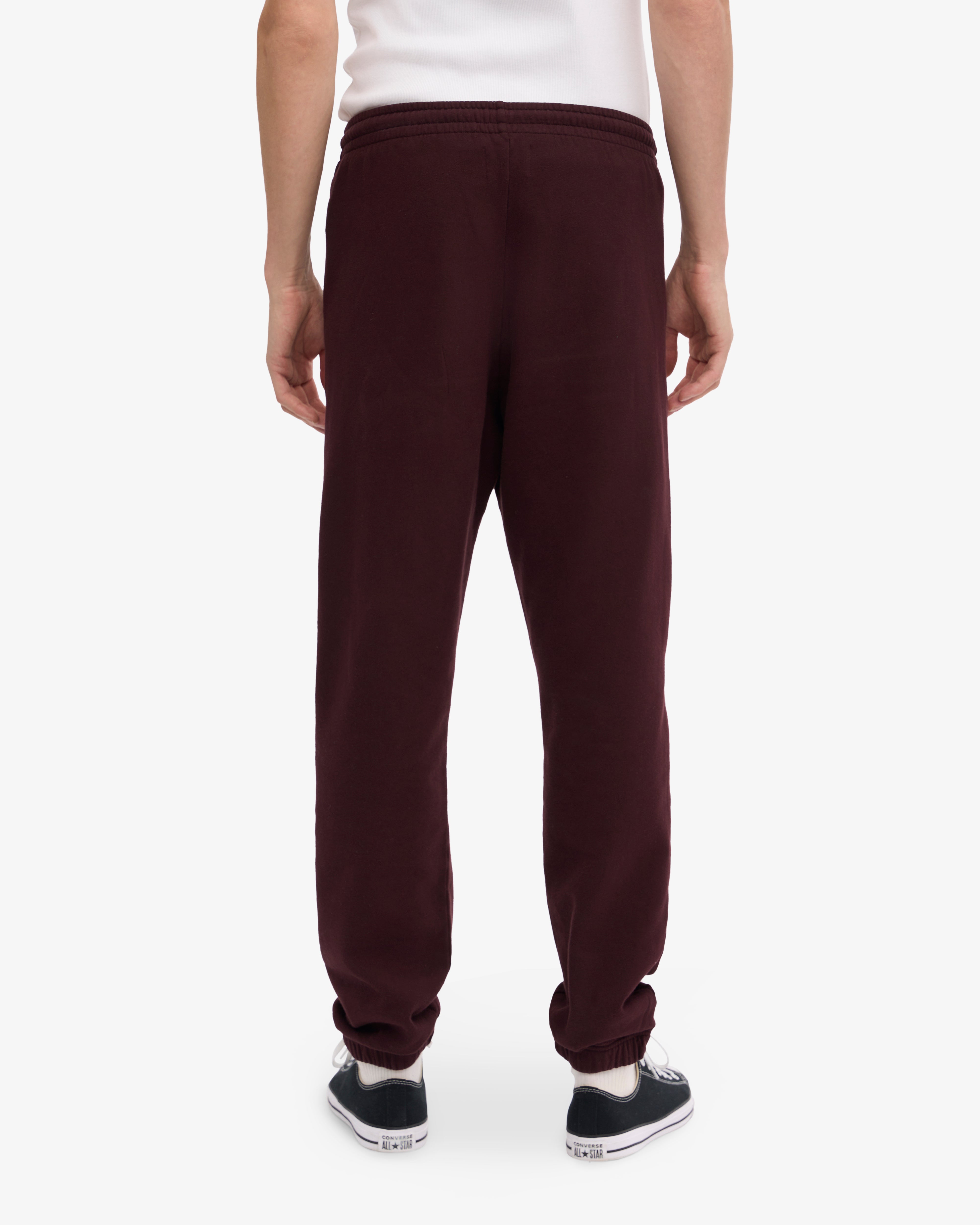 Organic Sweatpants - Oxblood Red XS