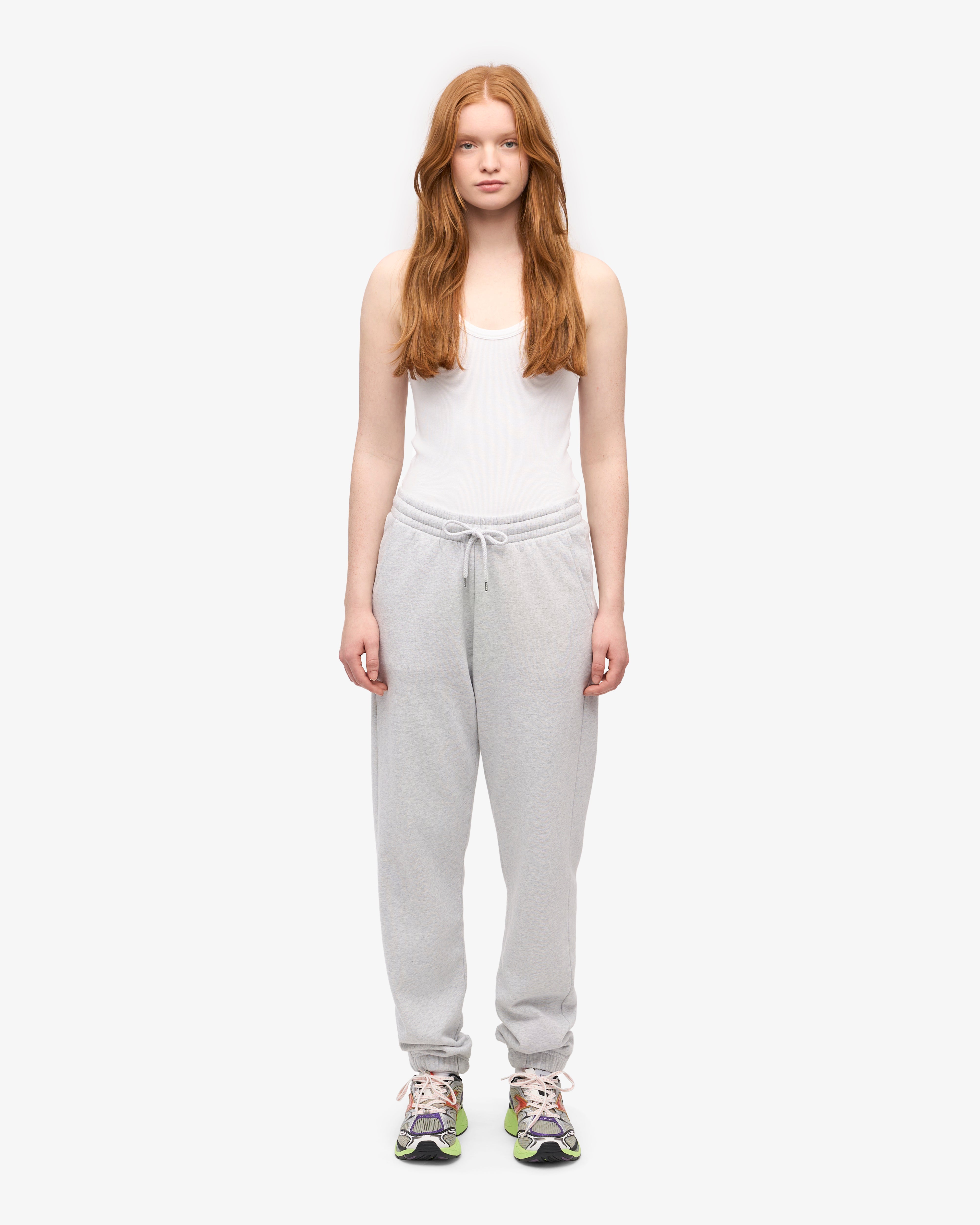 Organic Sweatpants - Snow Melange XS