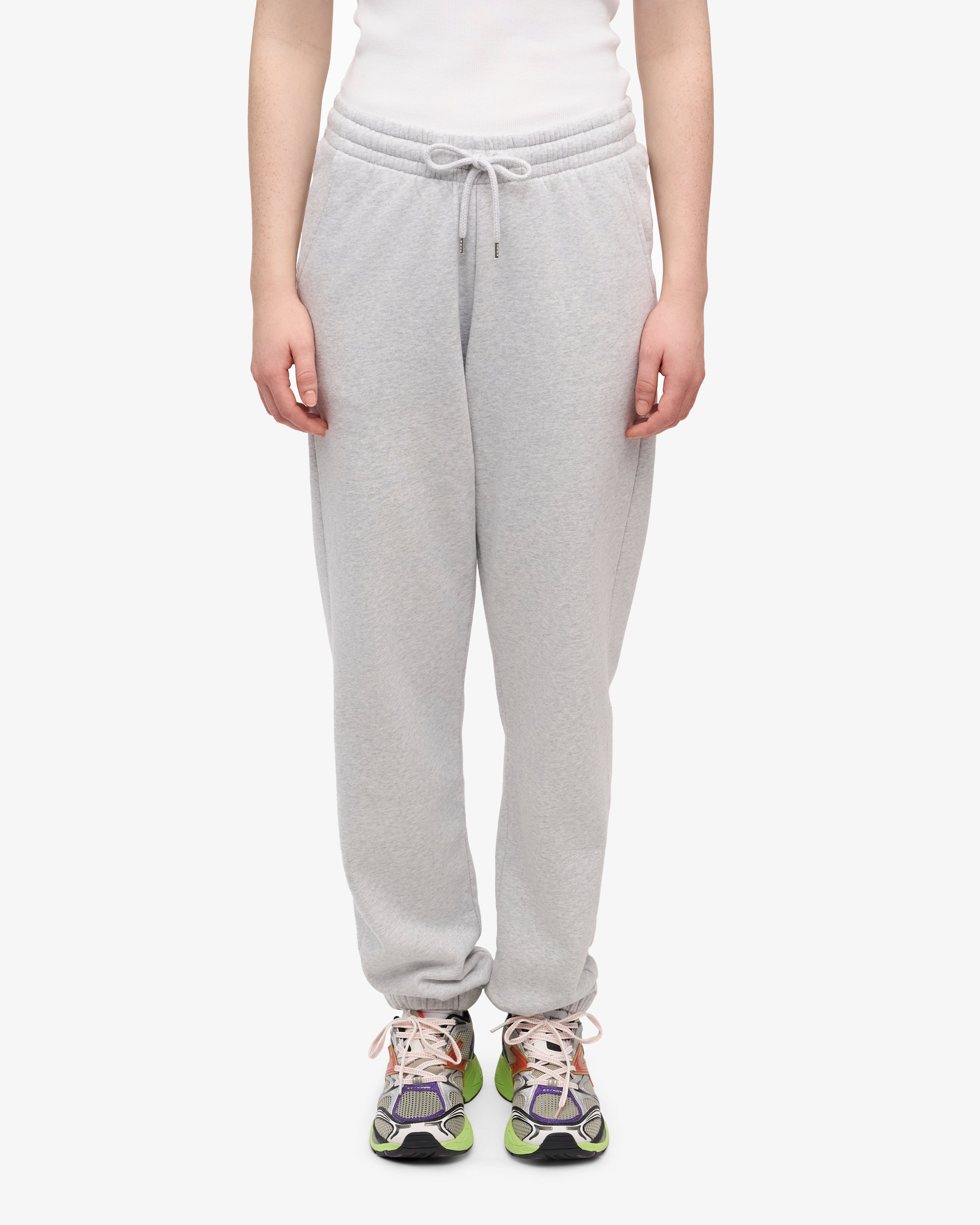 Organic Sweatpants - Snow Melange XS