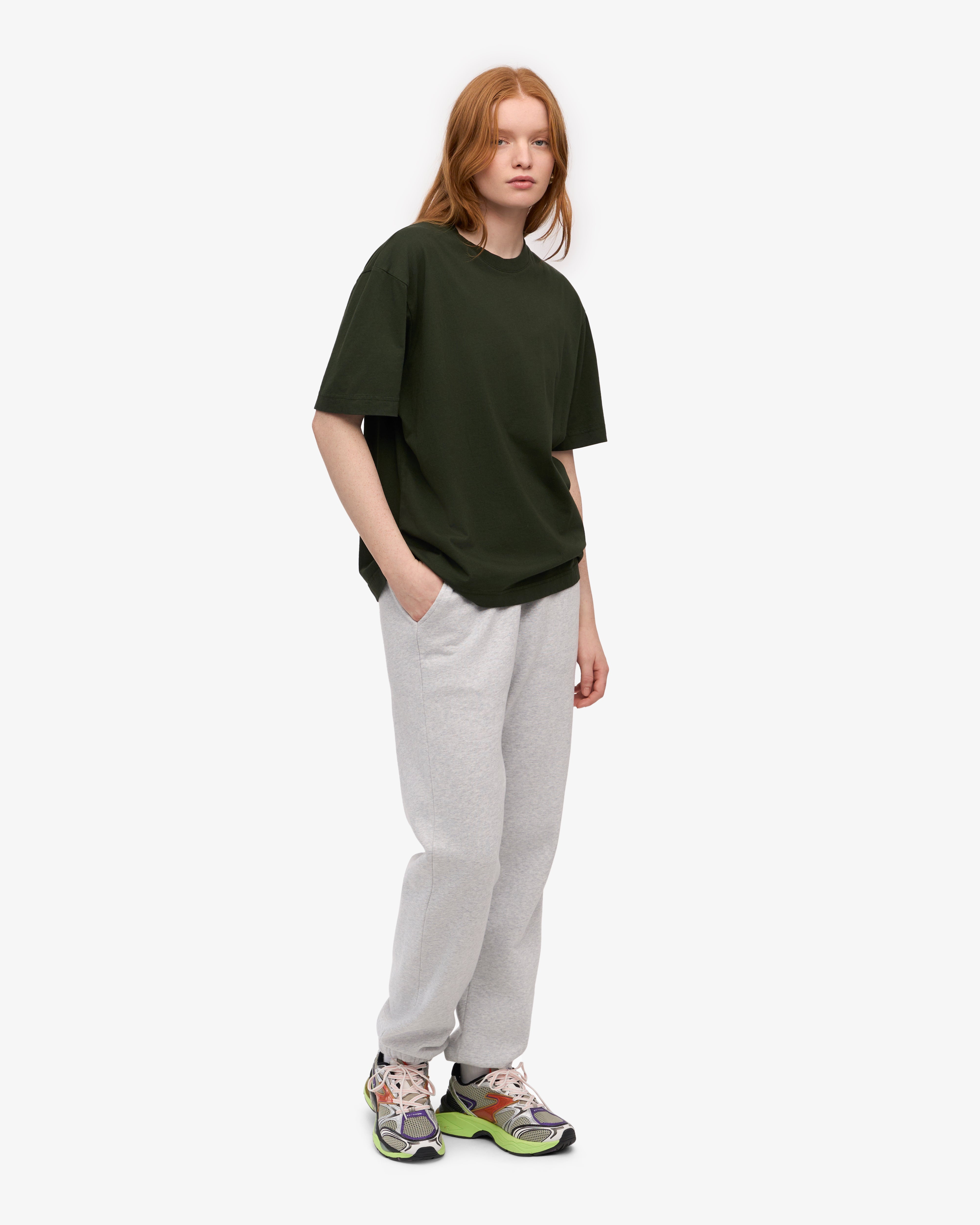 Organic Sweatpants - Snow Melange XS