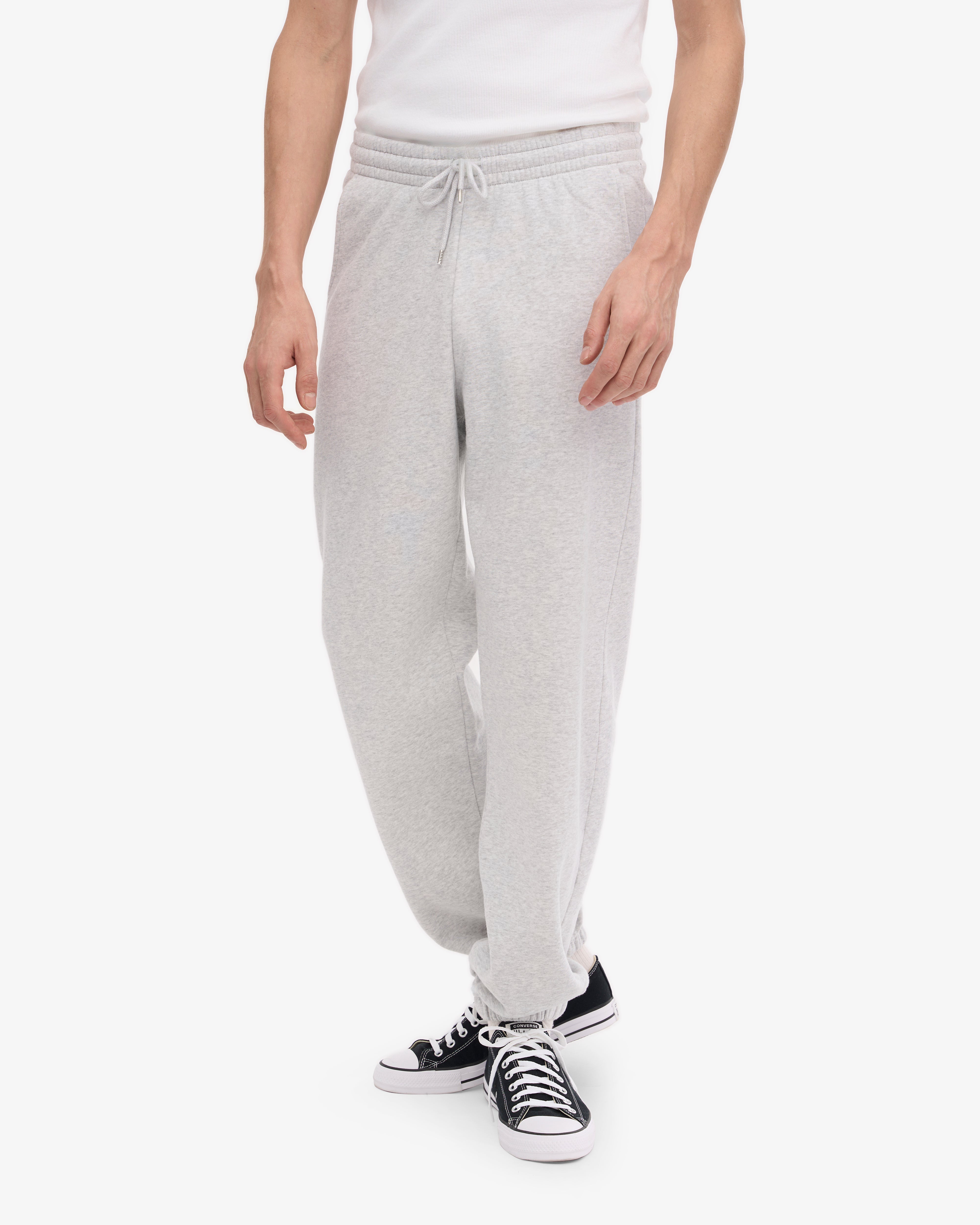 Organic Sweatpants - Snow Melange XS