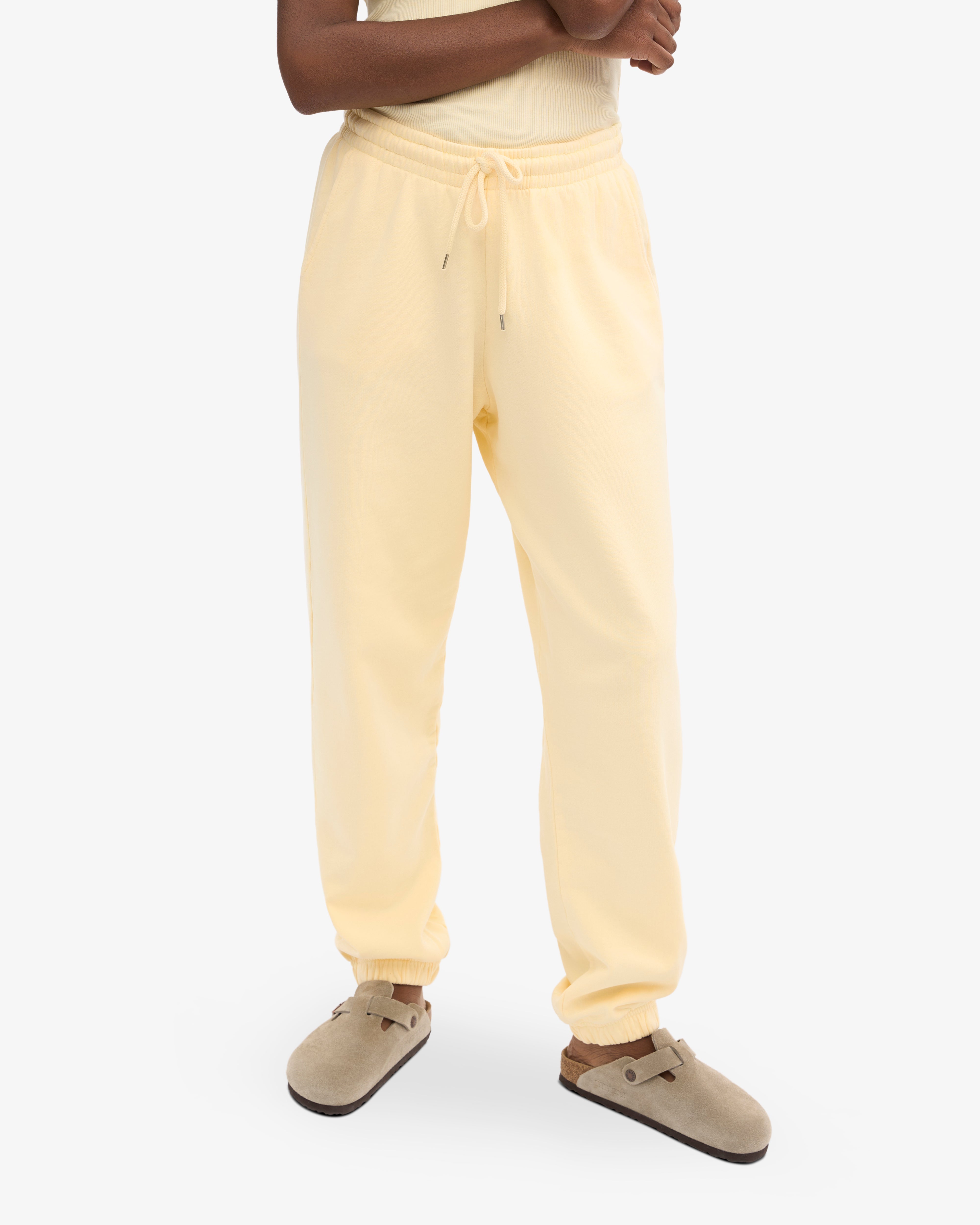 Organic Sweatpants - Soft Yellow XS