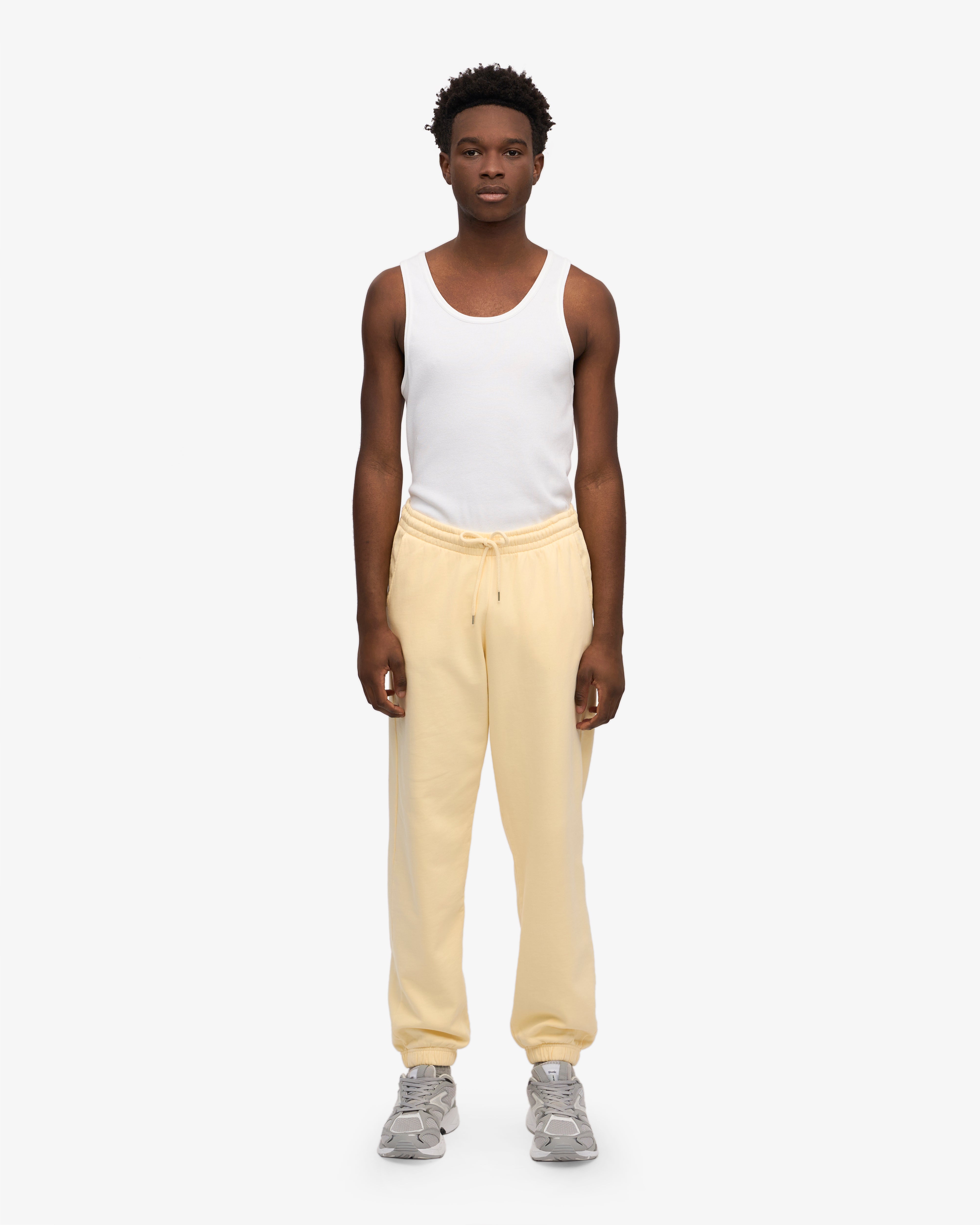 Organic Sweatpants - Soft Yellow XS