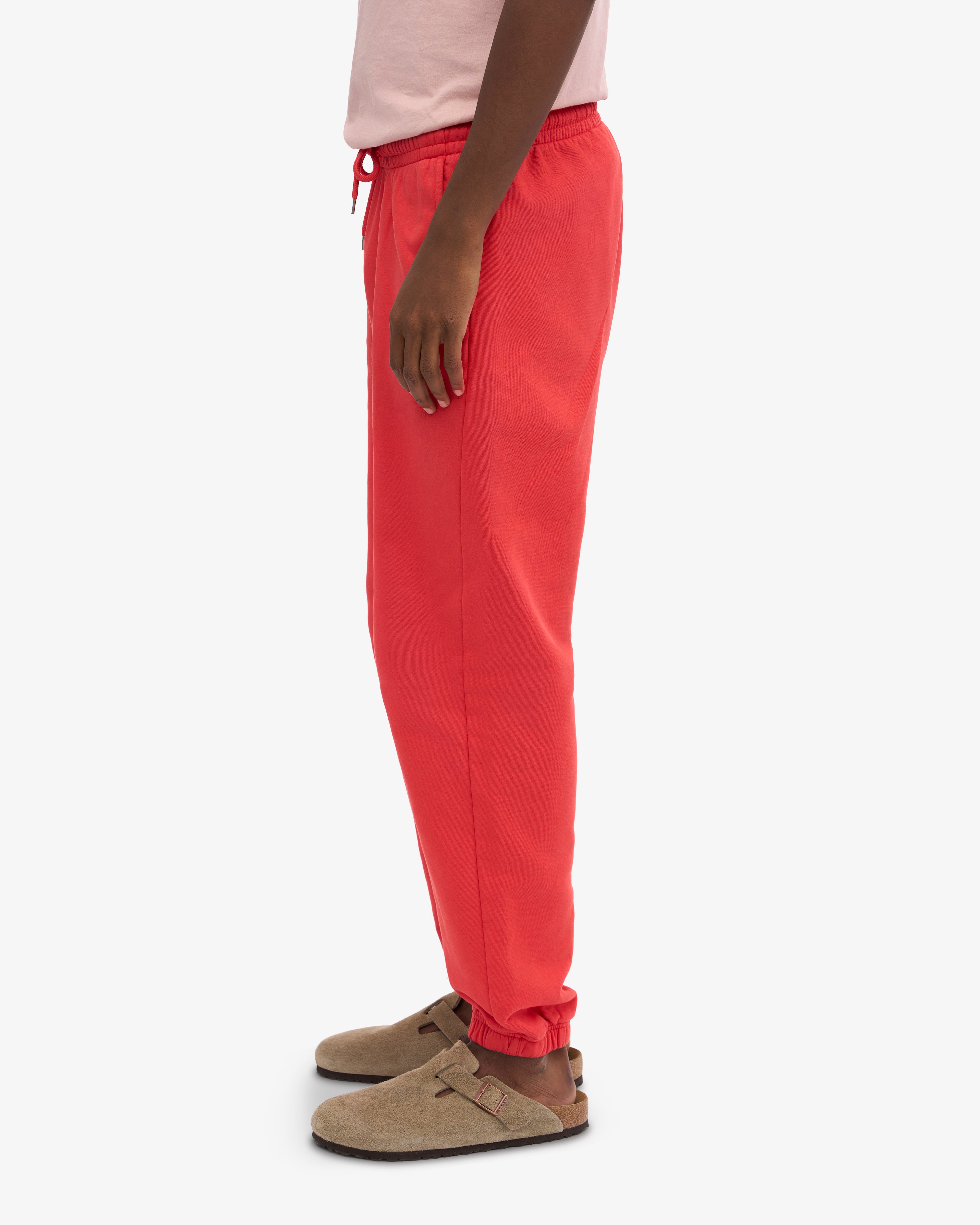 Organic Sweatpants - Red Tangerine XS