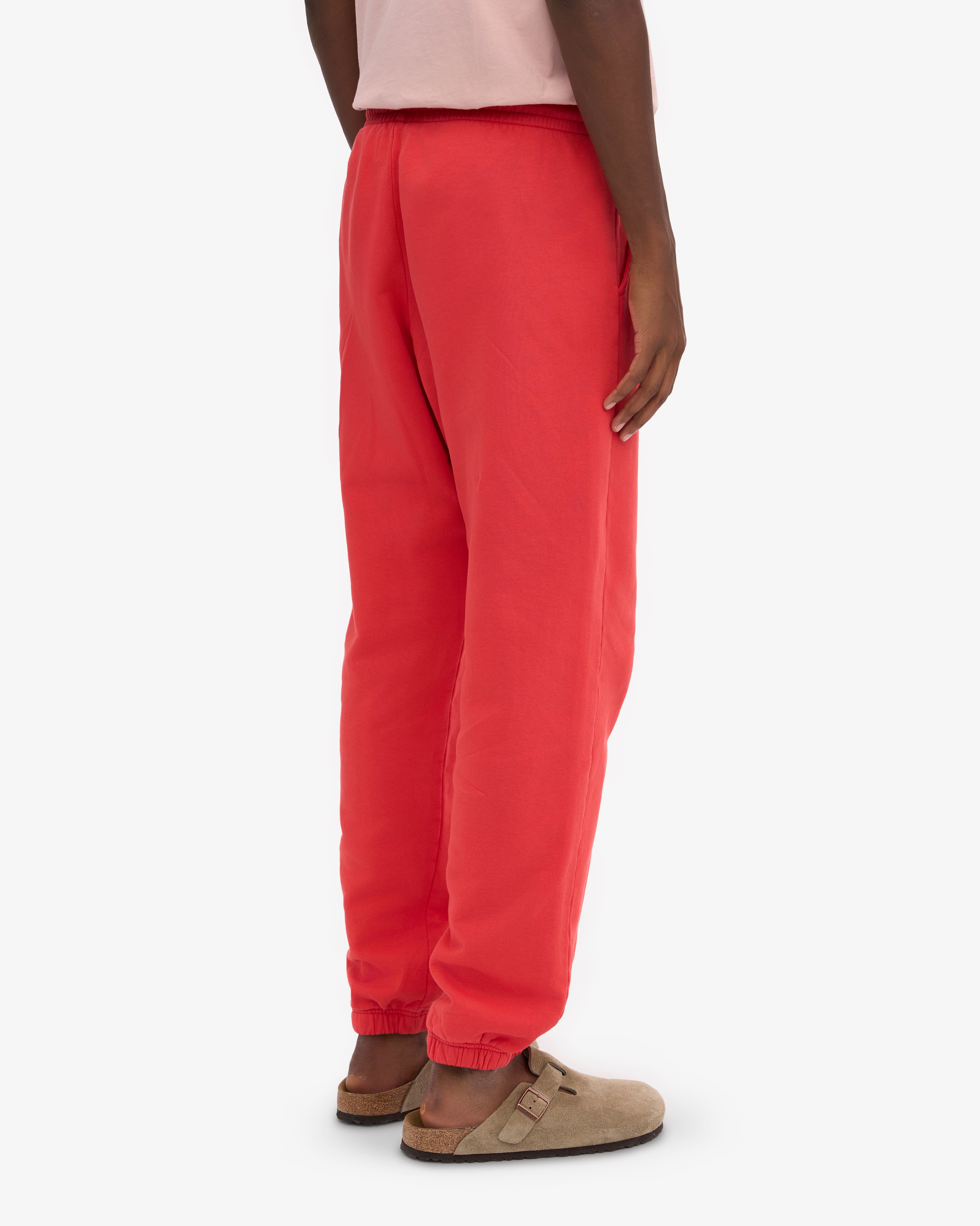 Organic Sweatpants - Red Tangerine XS