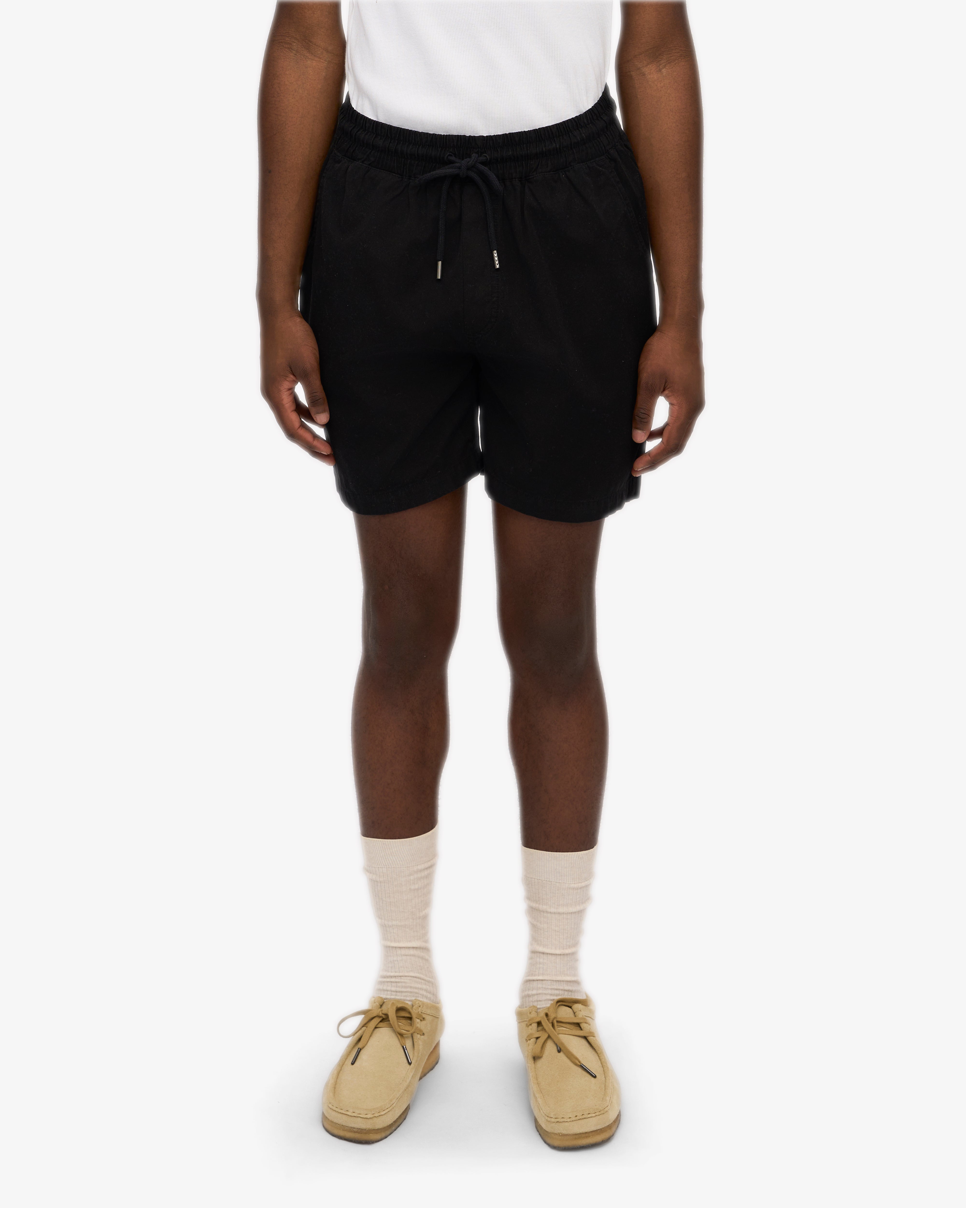 Organic Twill Shorts - Deep Black & Dusty Olive (2-Pack)