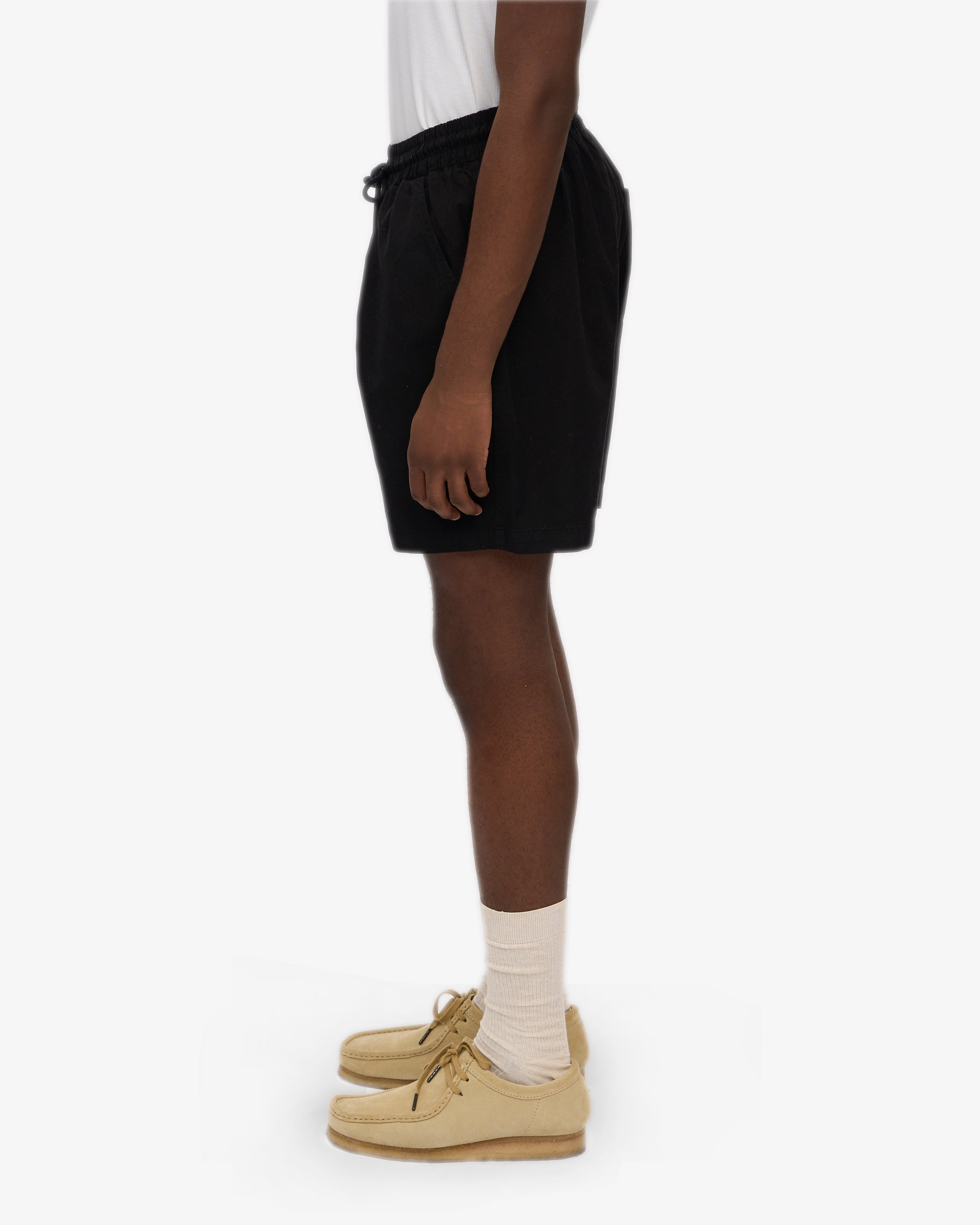 Organic Twill Shorts - Deep Black & Dusty Olive (2-Pack)