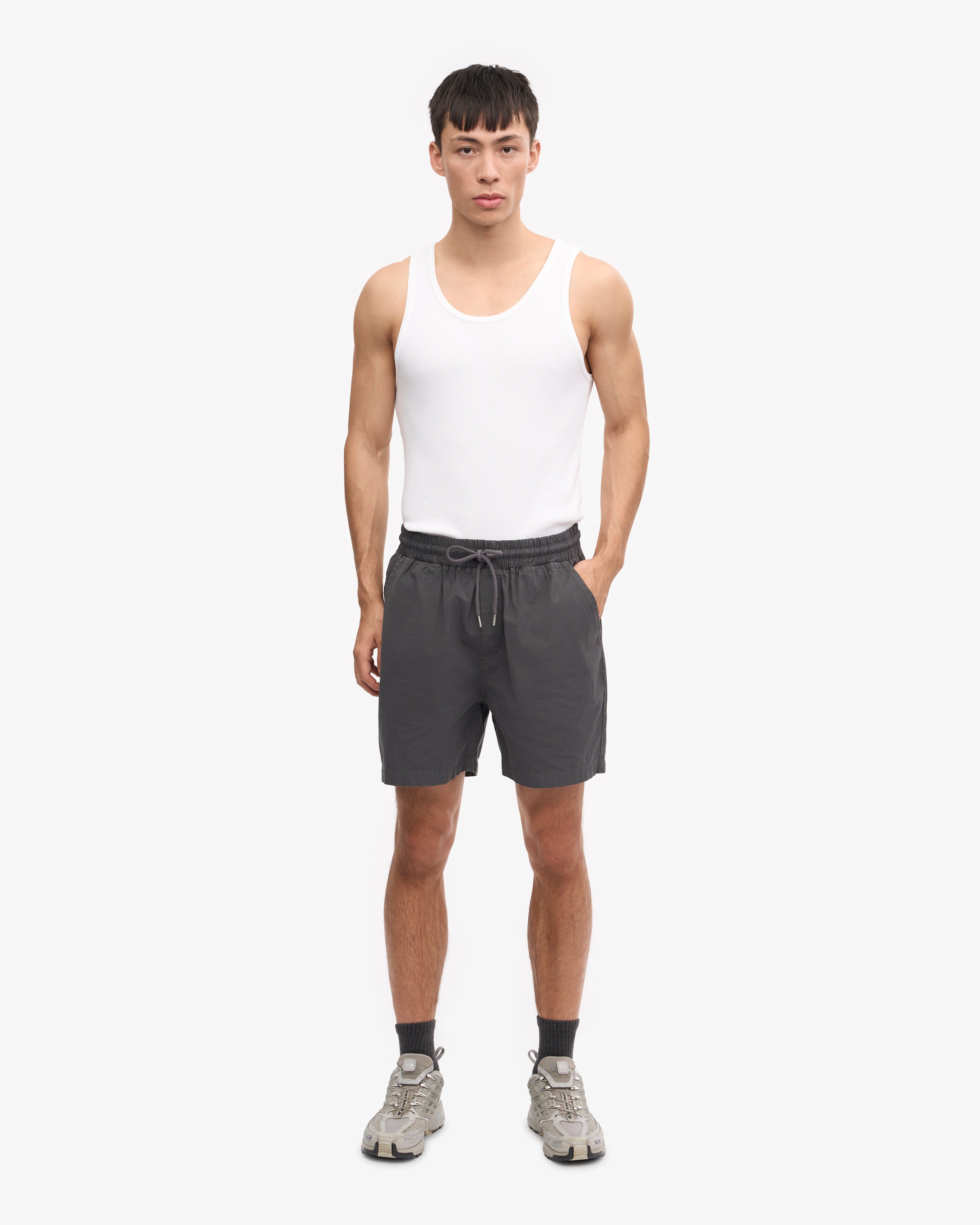 Organic Twill Shorts - Lava Grey