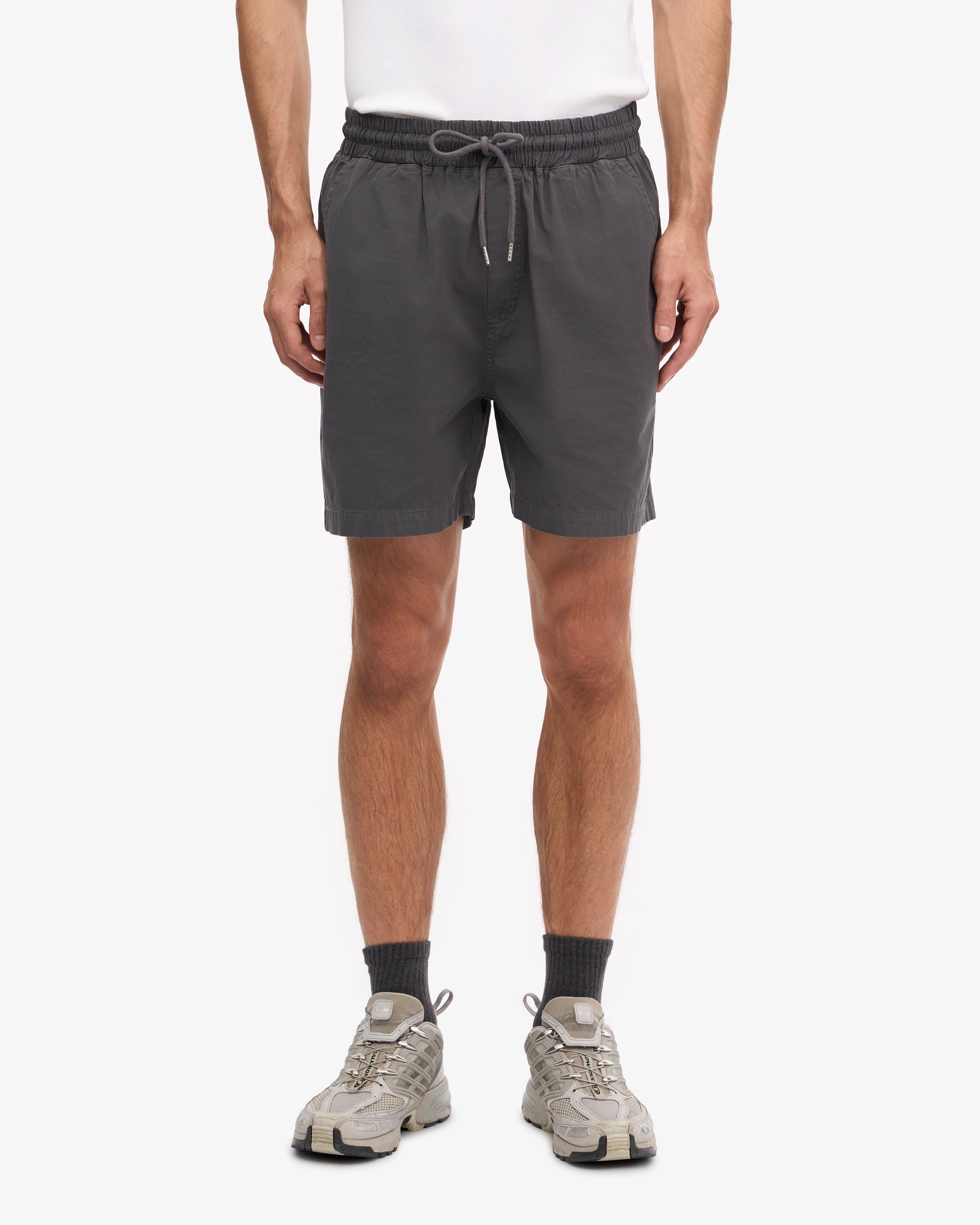 Organic Twill Shorts - Lava Grey & Dusty Olive (2-Pack)