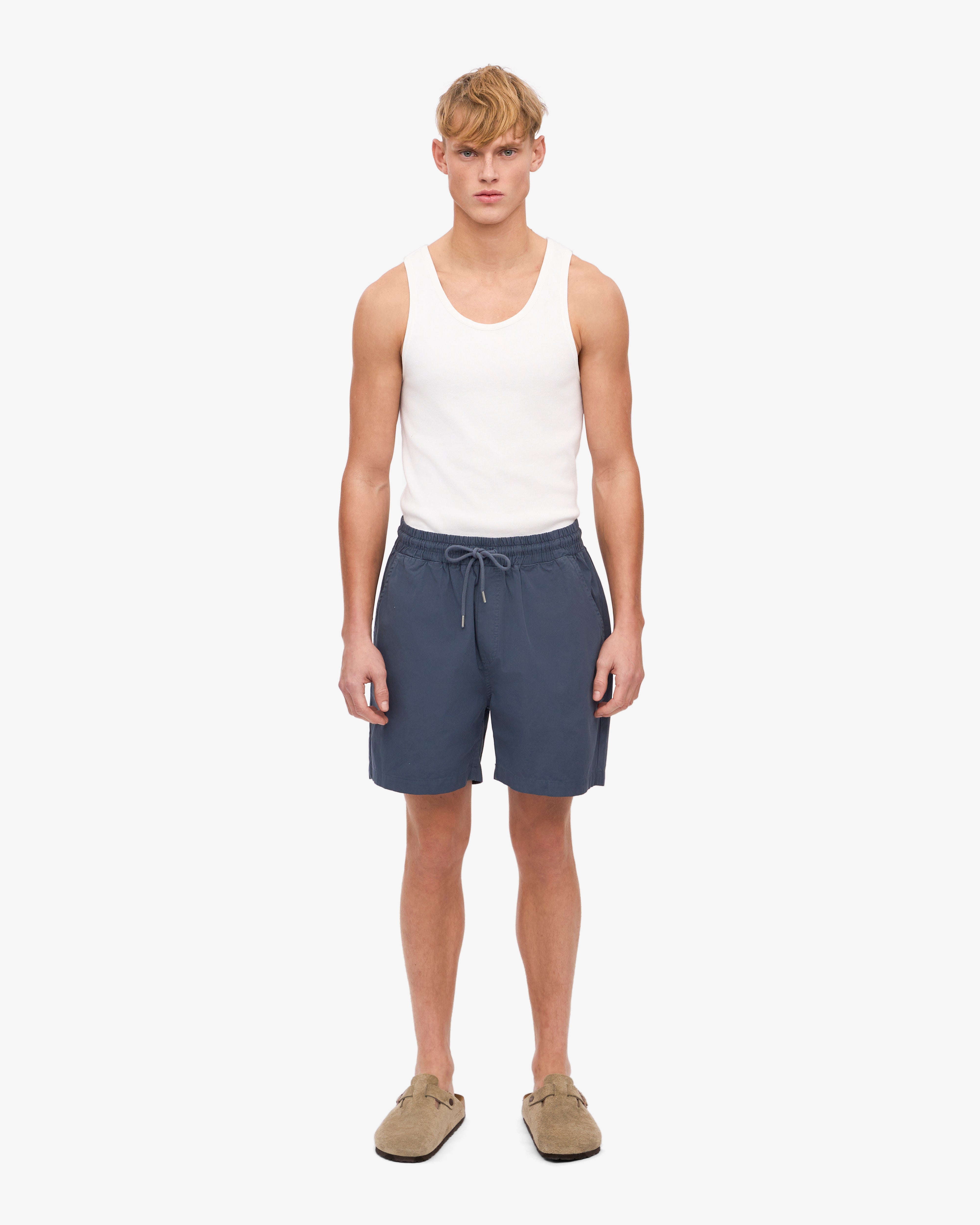 Organic Twill Shorts - Petrol Blue