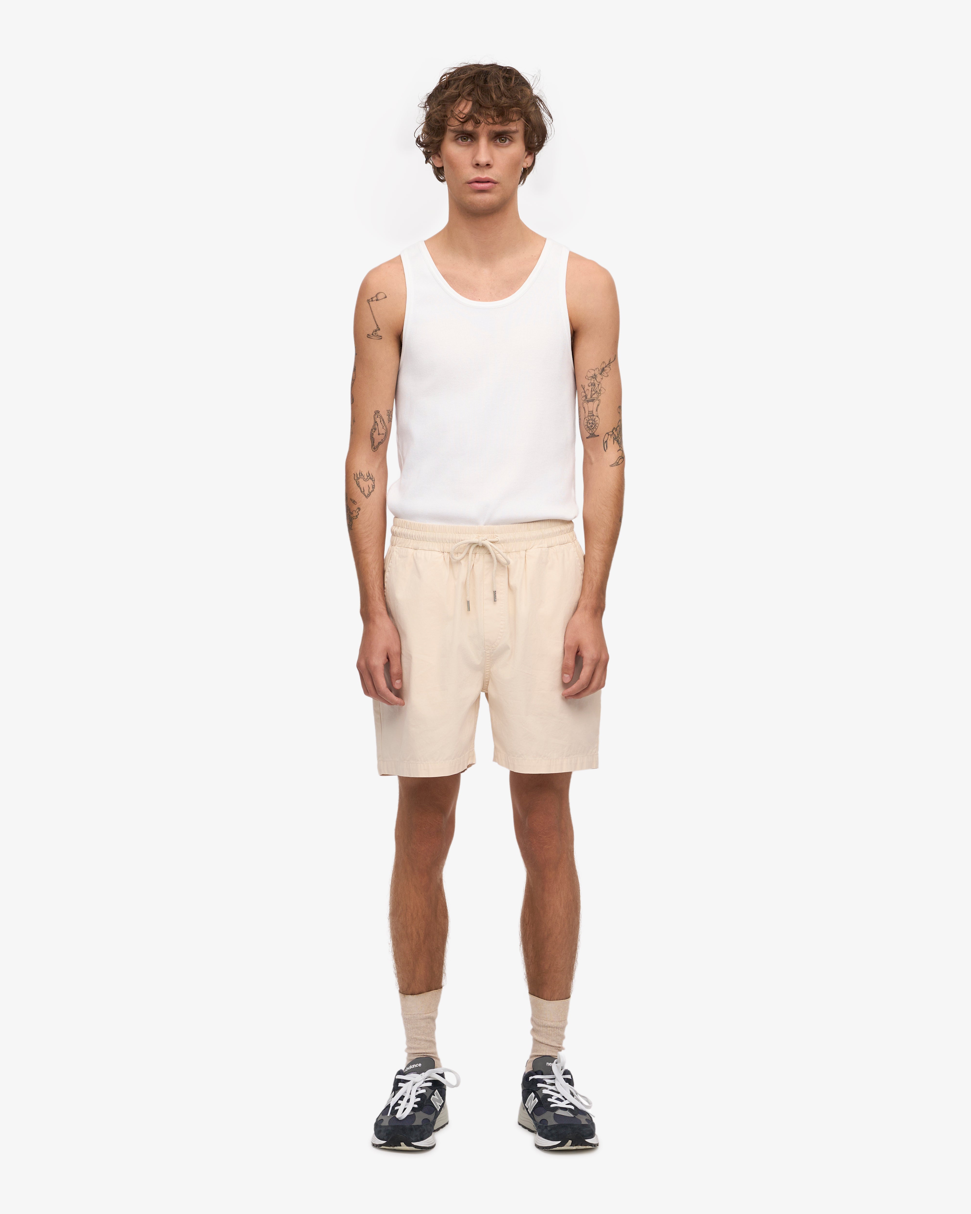 Organic Twill Shorts - Ivory White