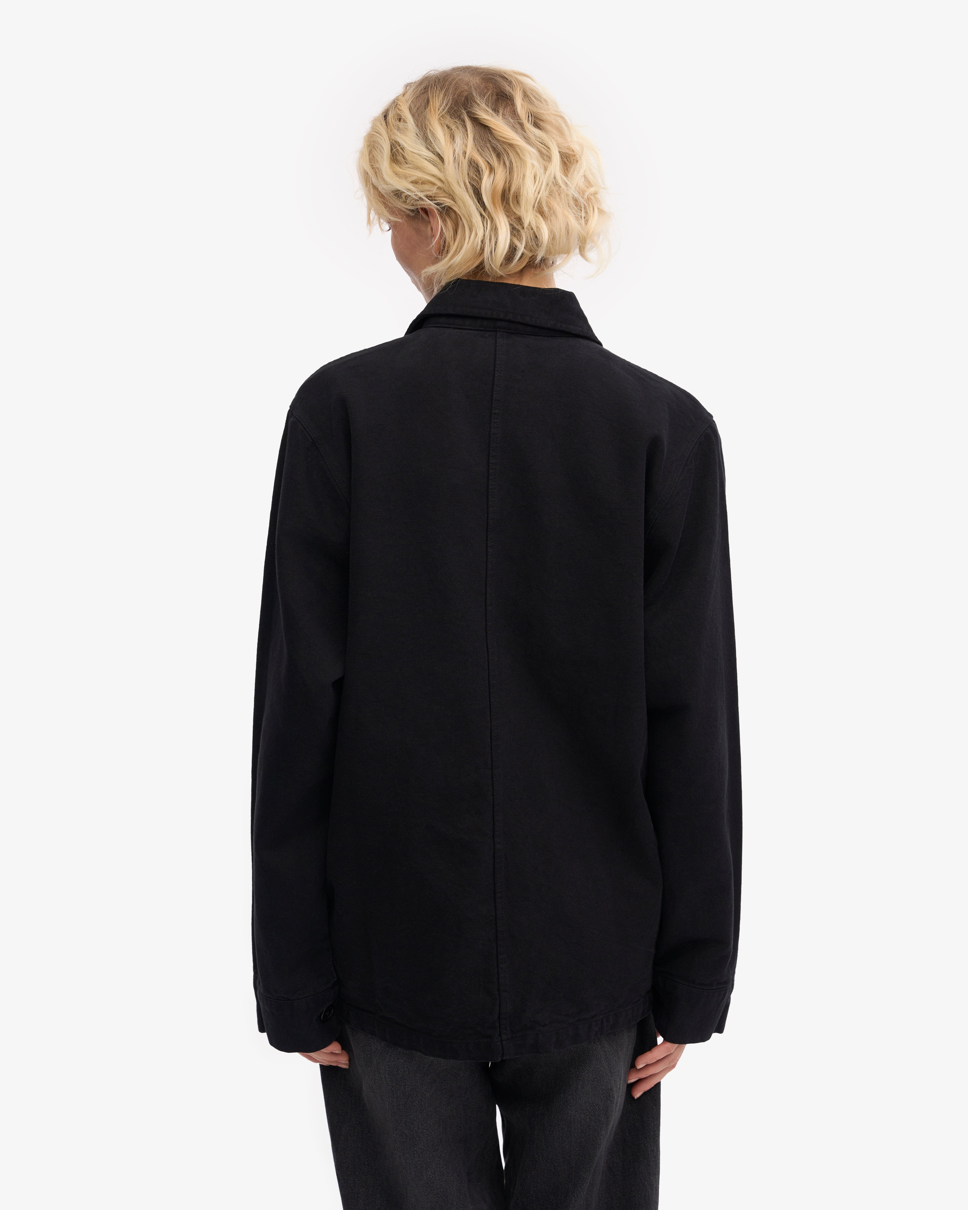 Organic Workwear Jacket - Deep Black