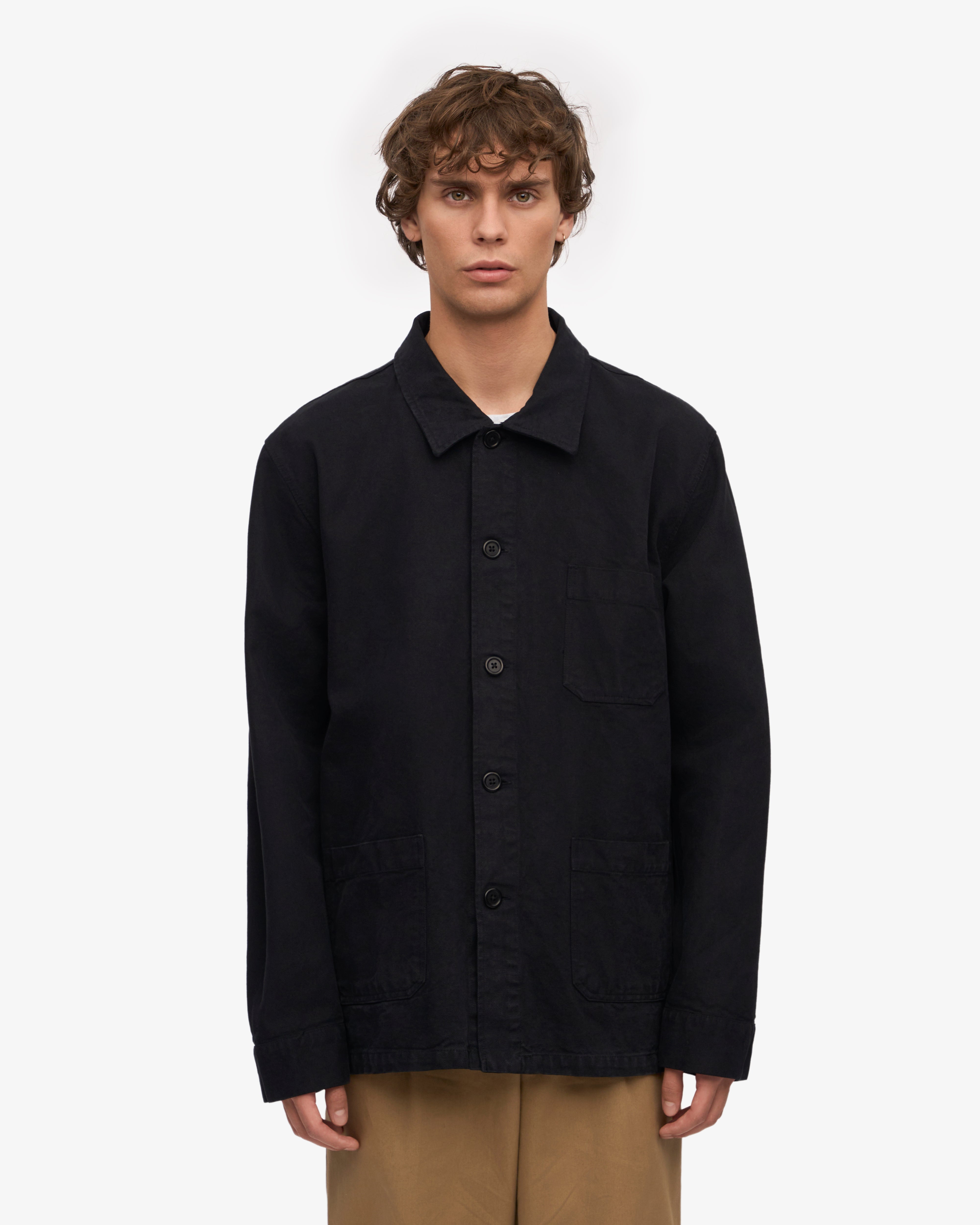 Organic Workwear Jacket - Deep Black