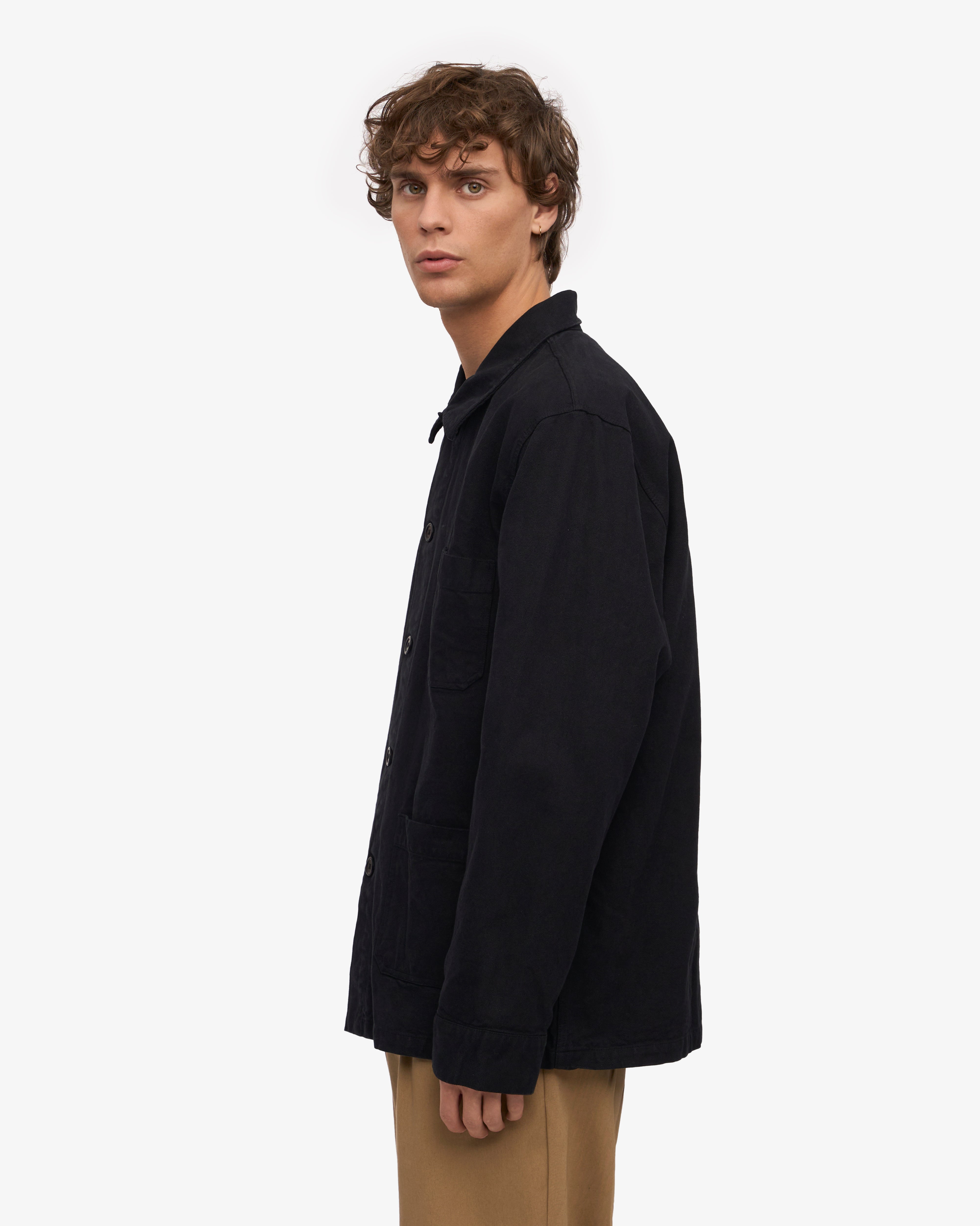 Organic Workwear Jacket - Deep Black