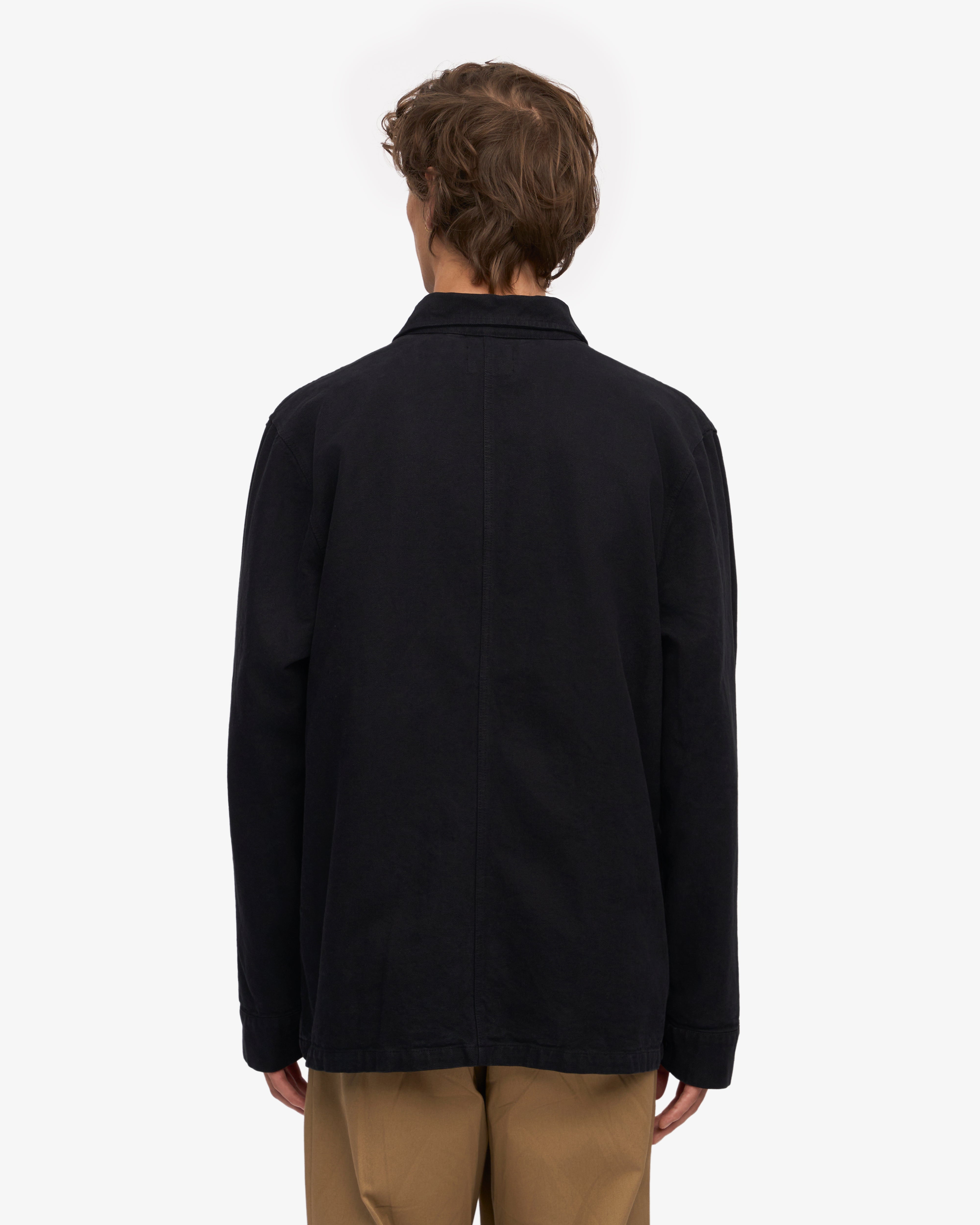 Organic Workwear Jacket - Deep Black