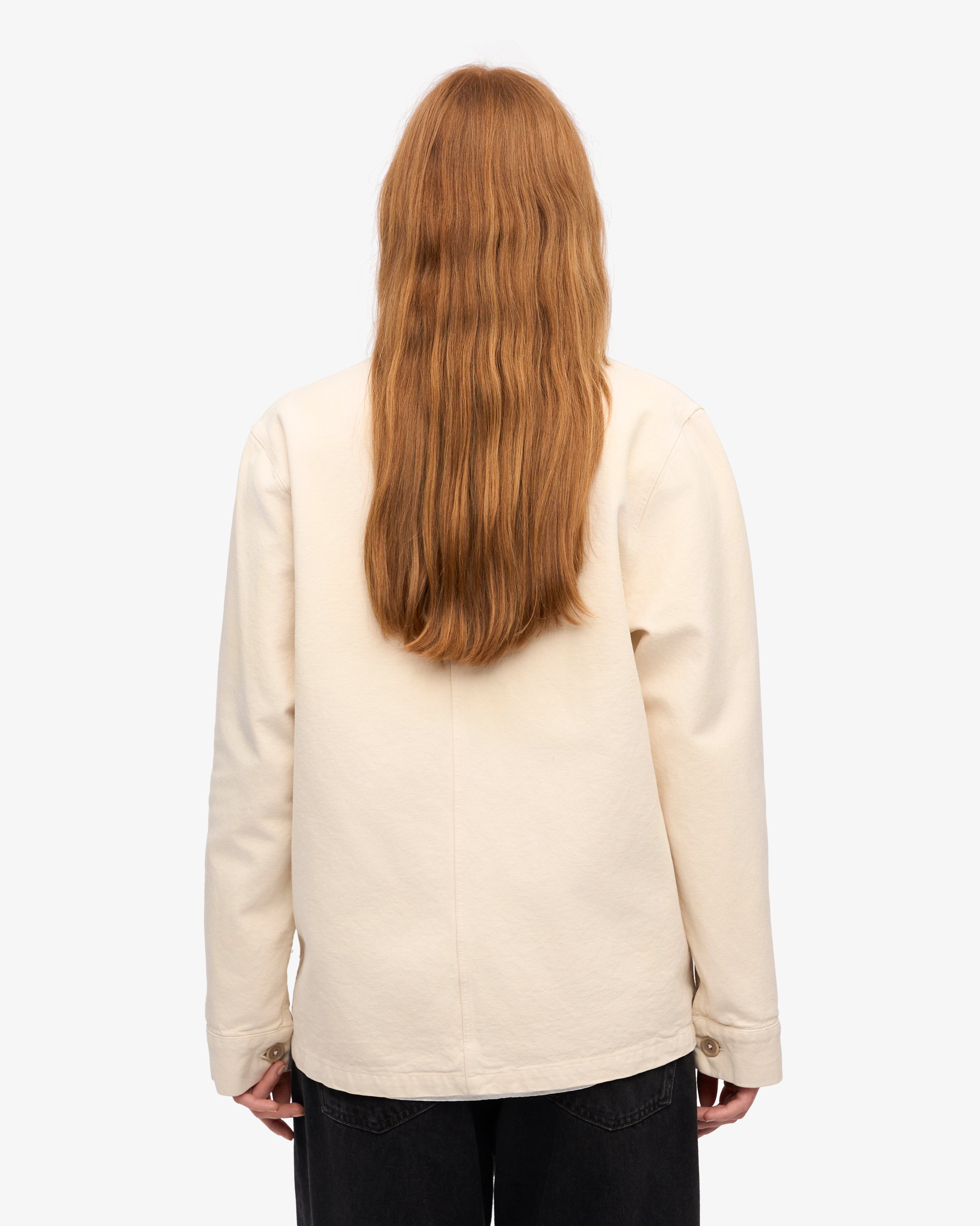 Organic Workwear Jacket - Ivory White