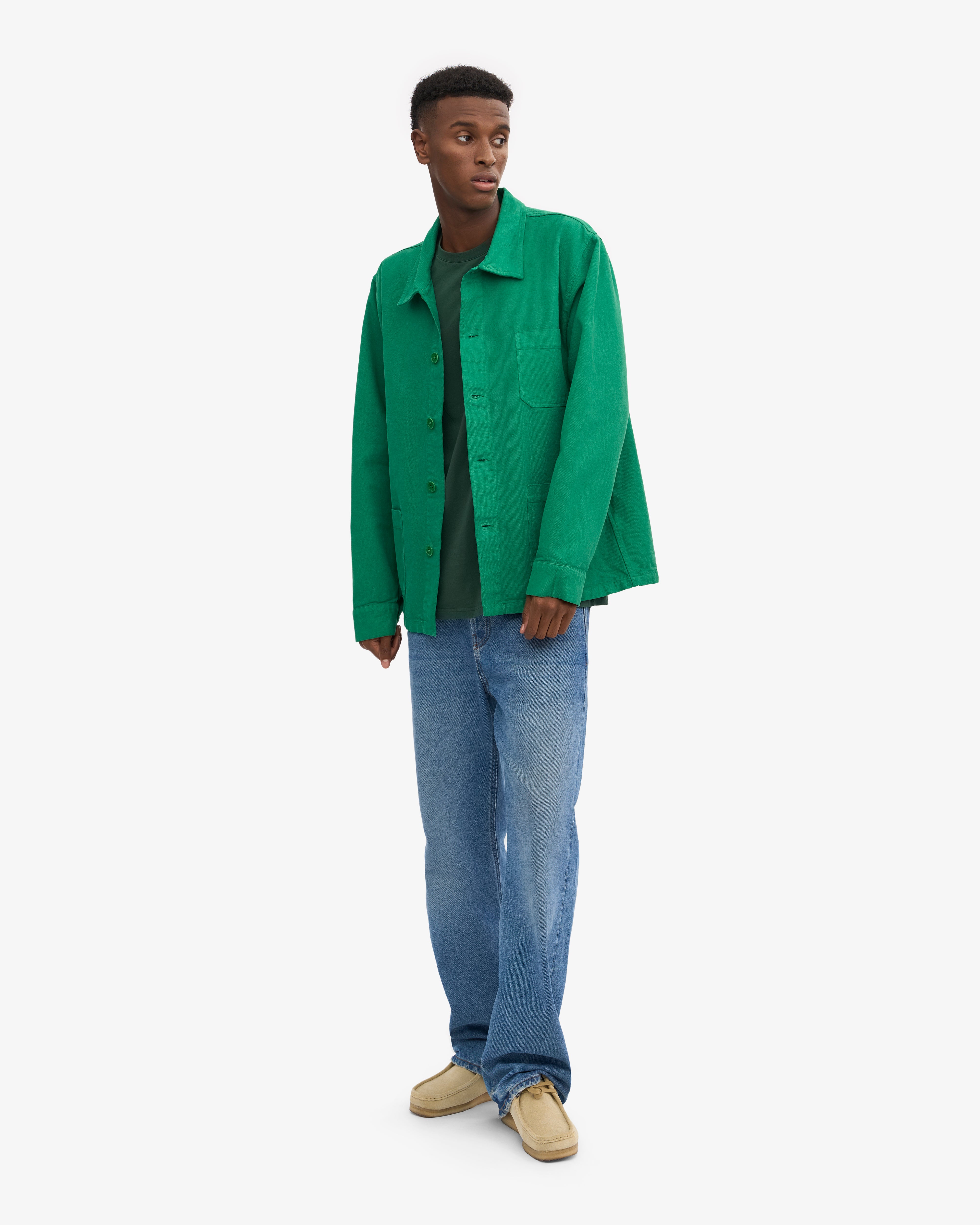 Organic Workwear Jacket - Kelly Green