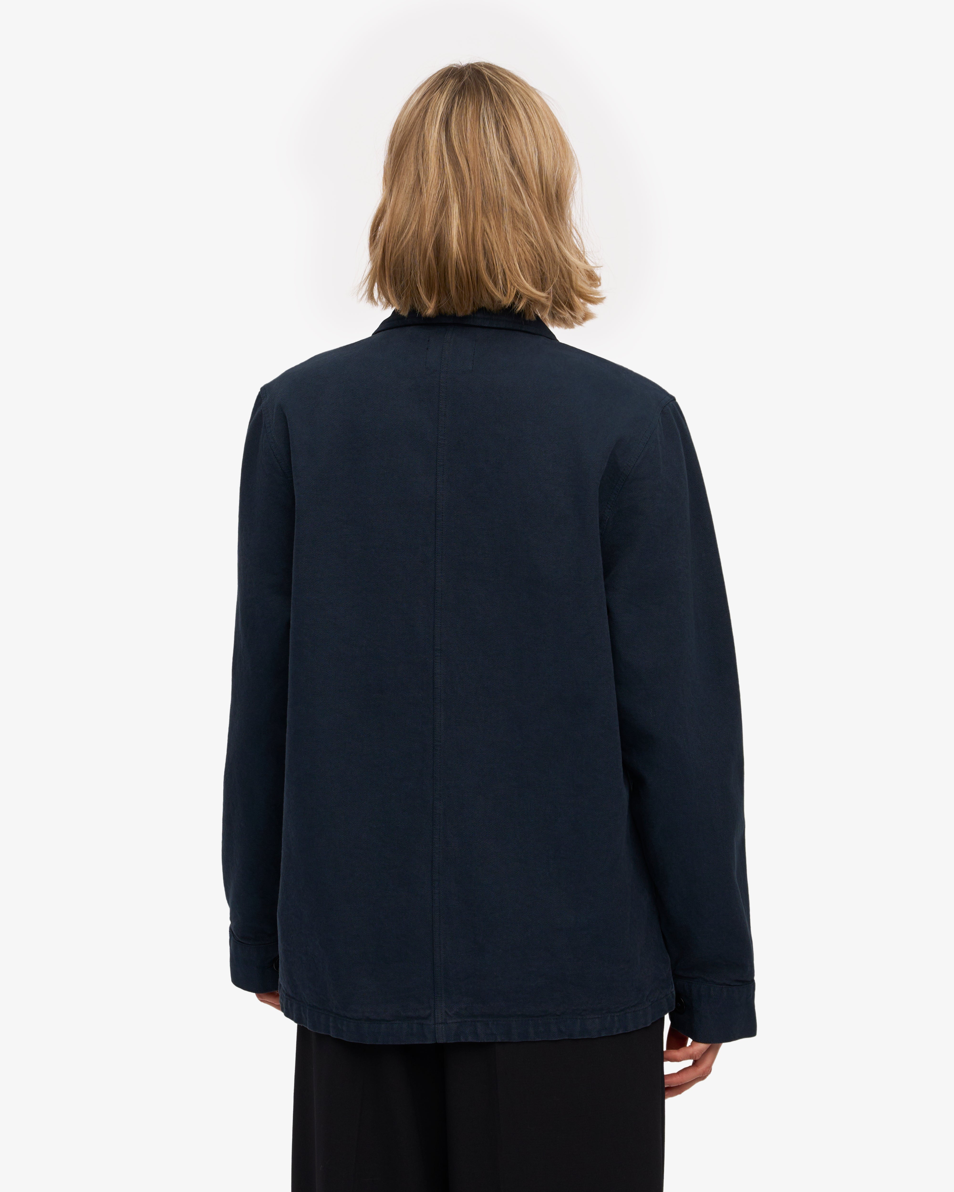 Organic Workwear Jacket - Navy Blue