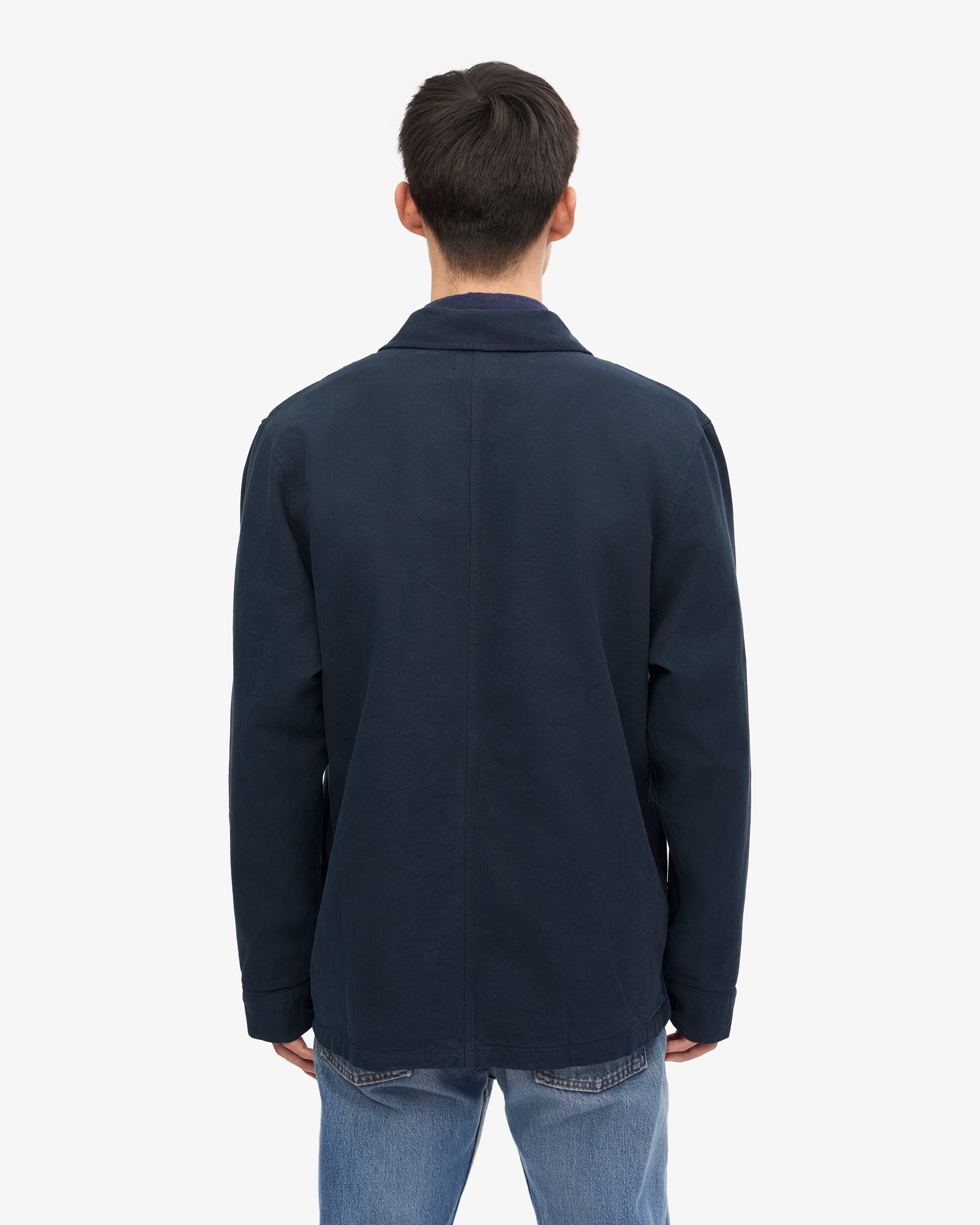 Organic Workwear Jacket - Navy Blue