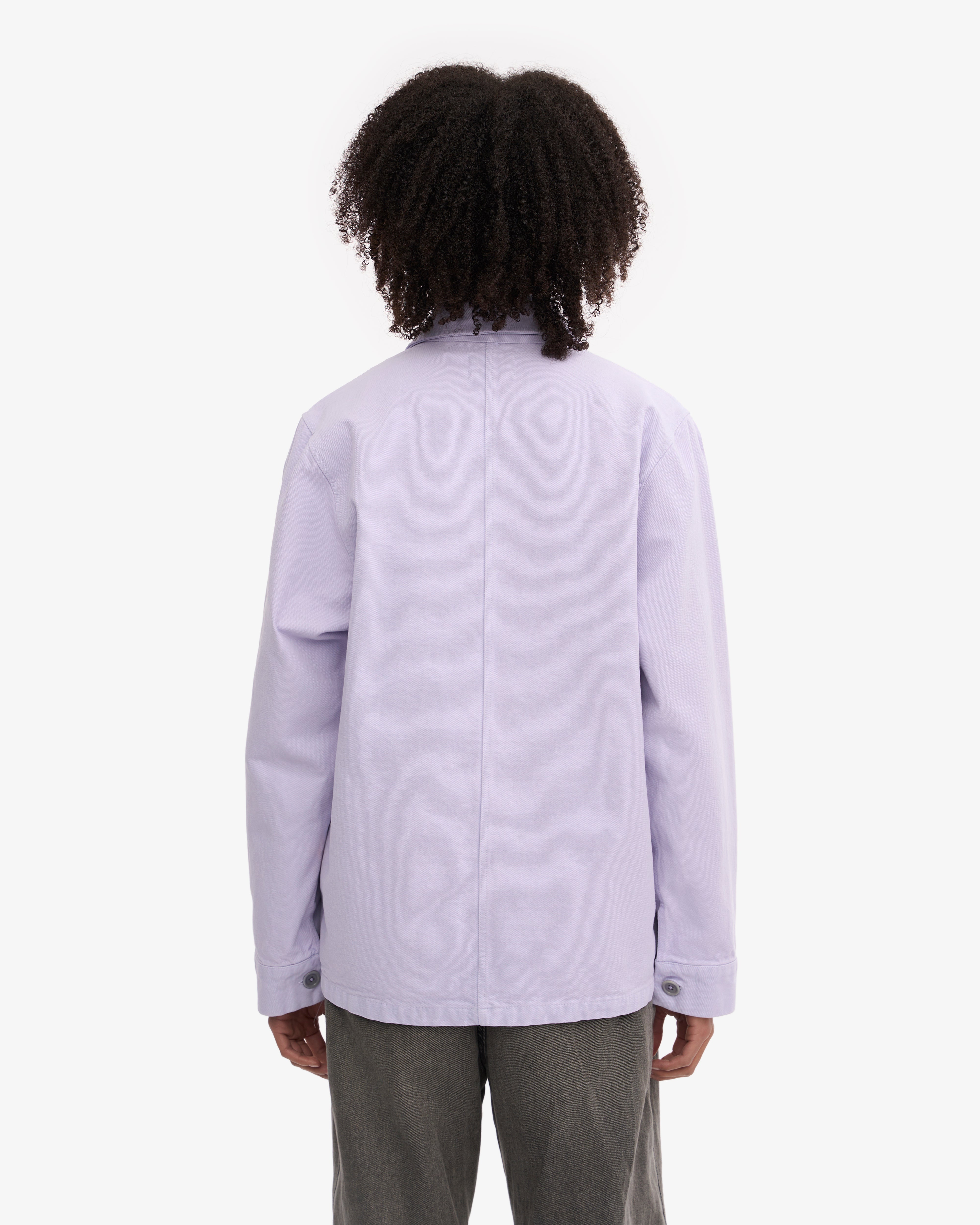 Organic Workwear Jacket - Soft Lavender