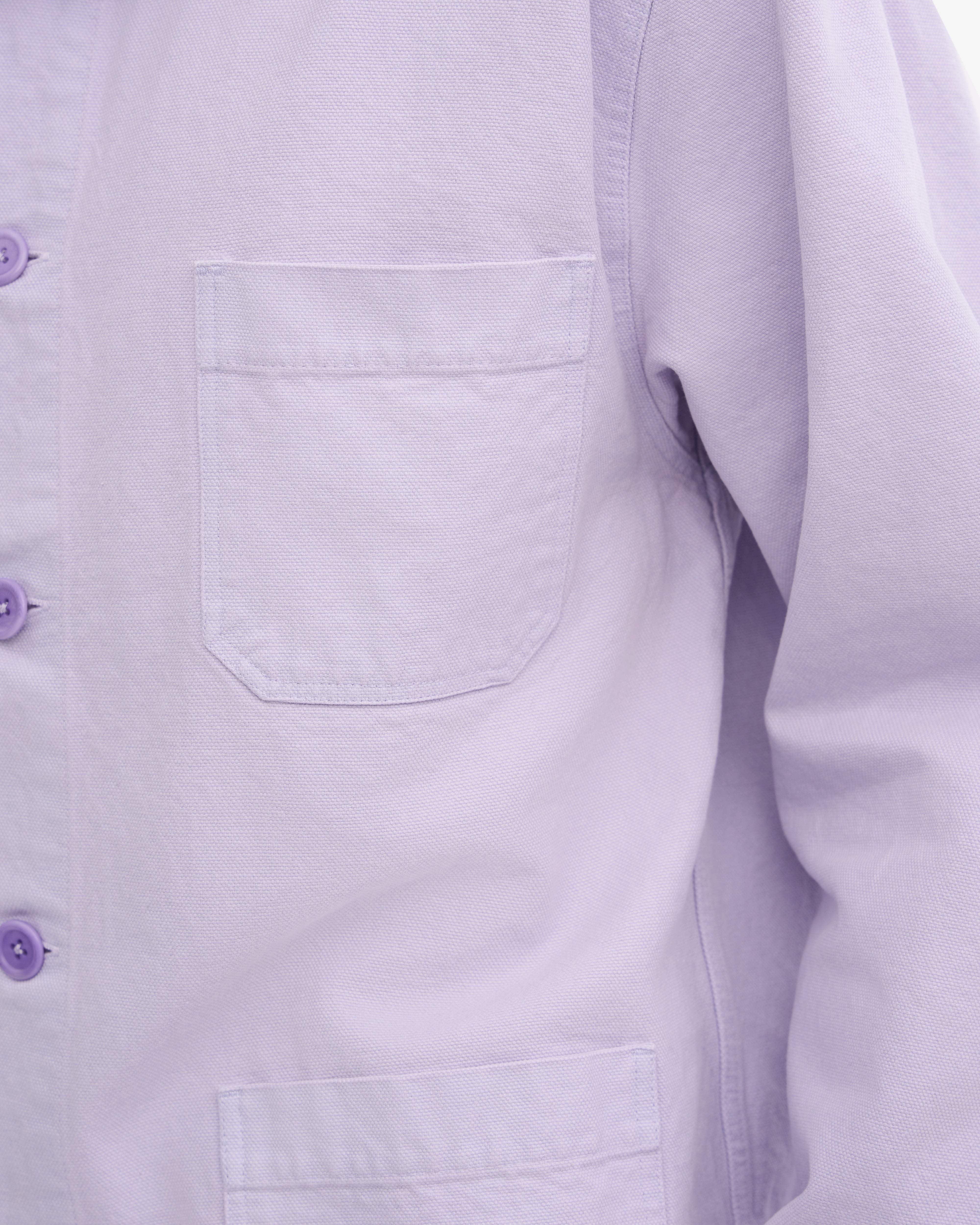 Organic Workwear Jacket - Soft Lavender
