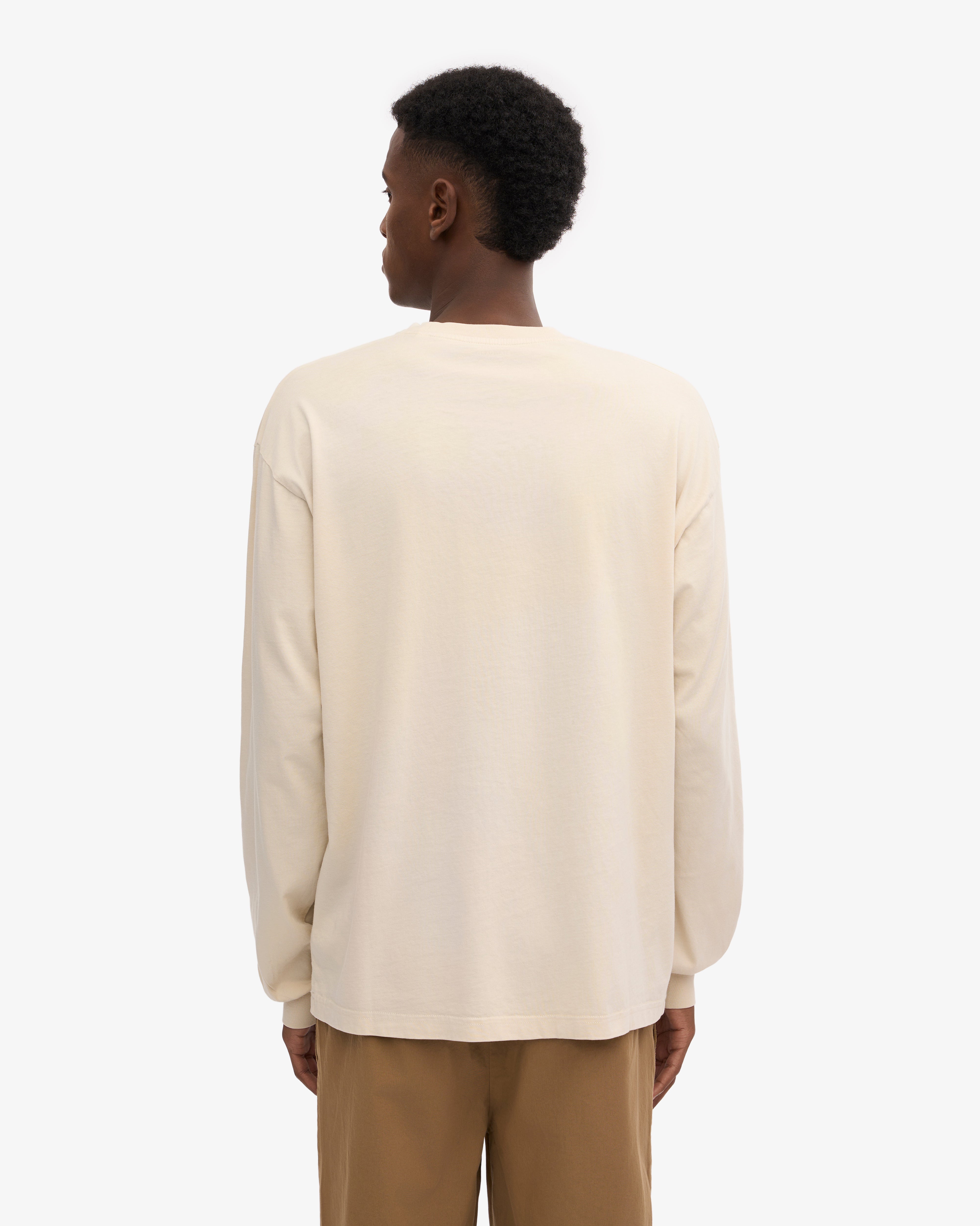 Oversized Organic LS T-Shirt - Ivory White XS
