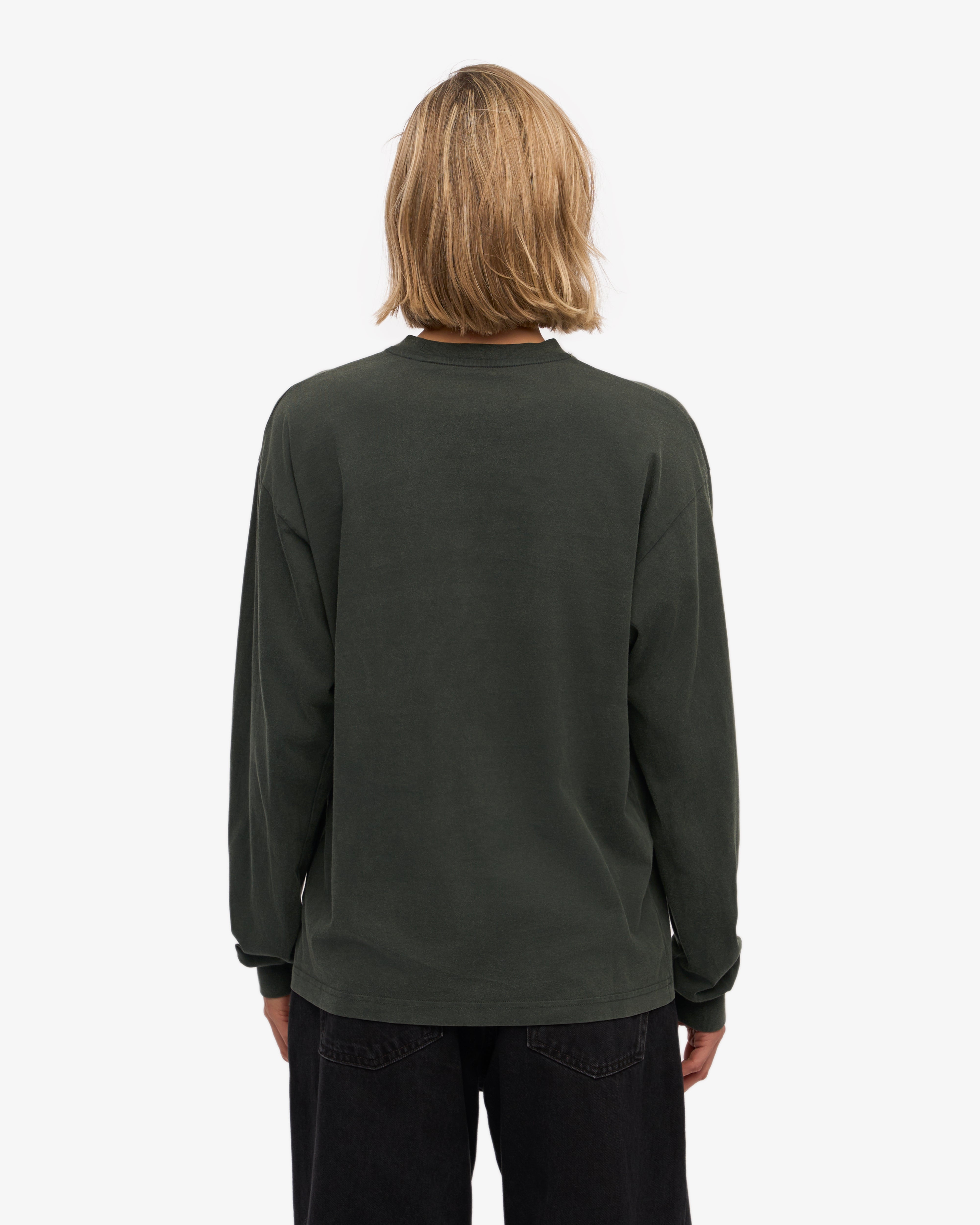 Oversized Organic LS T-Shirt - Midnight Forest XS