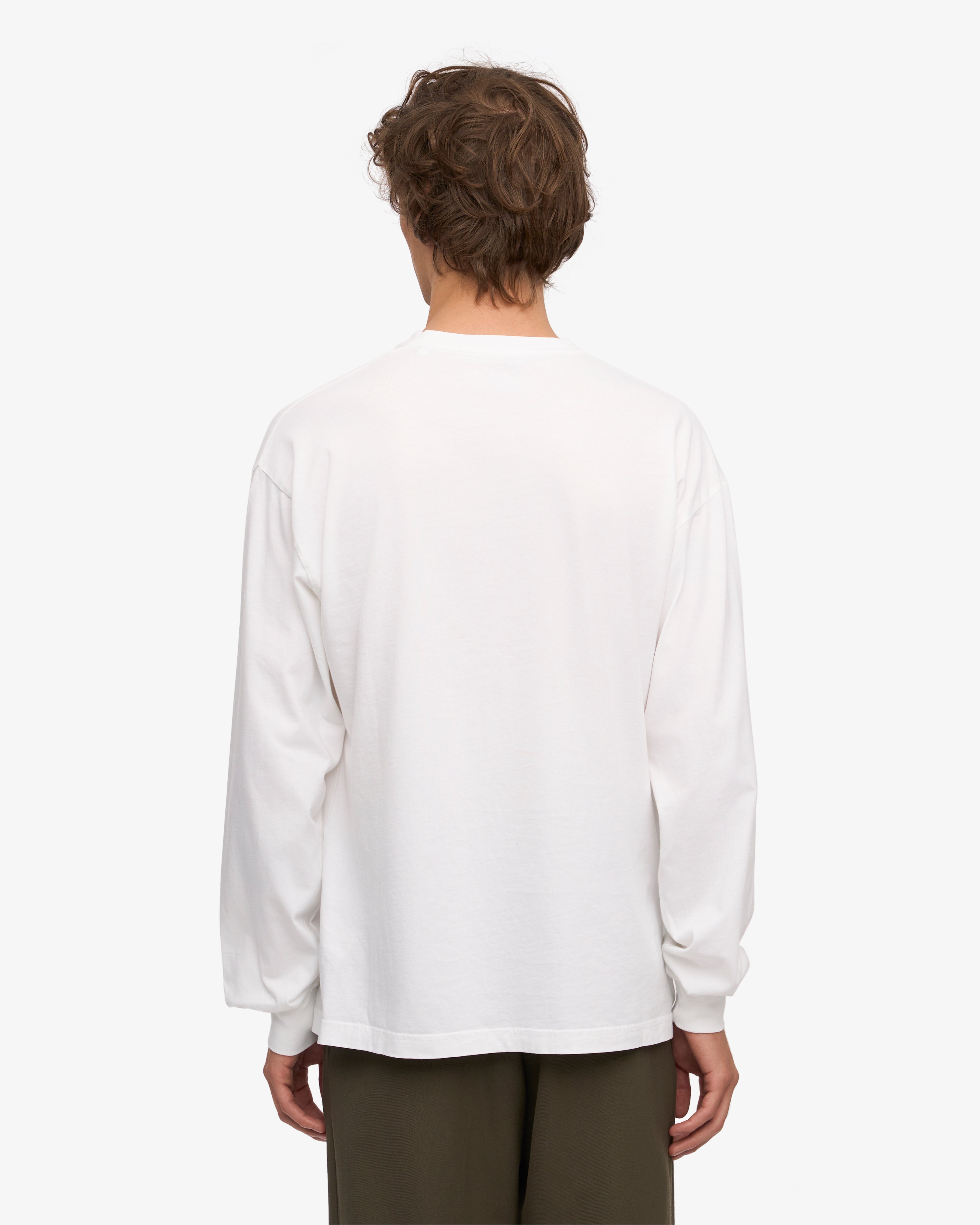 Oversized Organic LS T-Shirt - Optical White XS