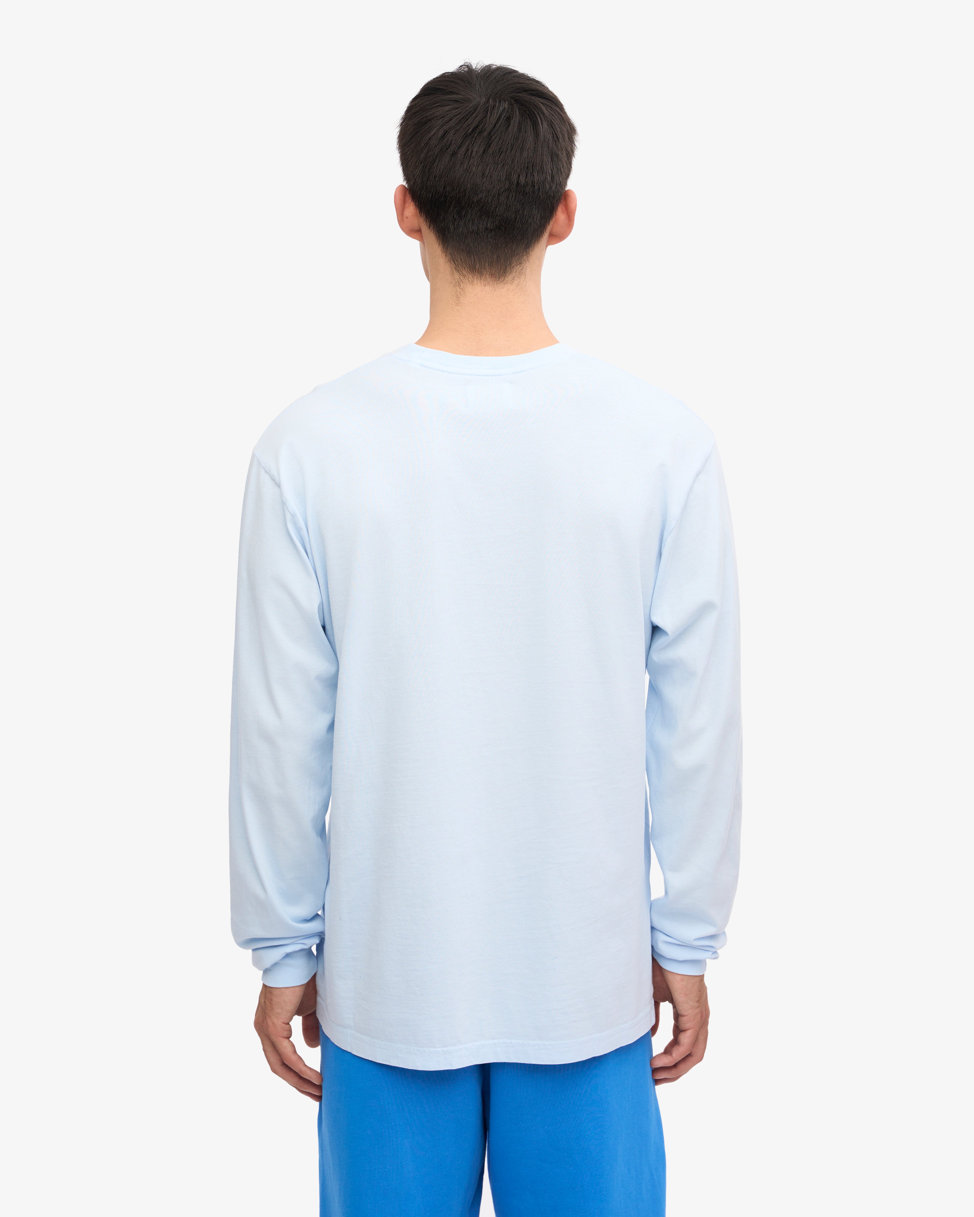 Oversized Organic LS T-Shirt - Polar Blue XS