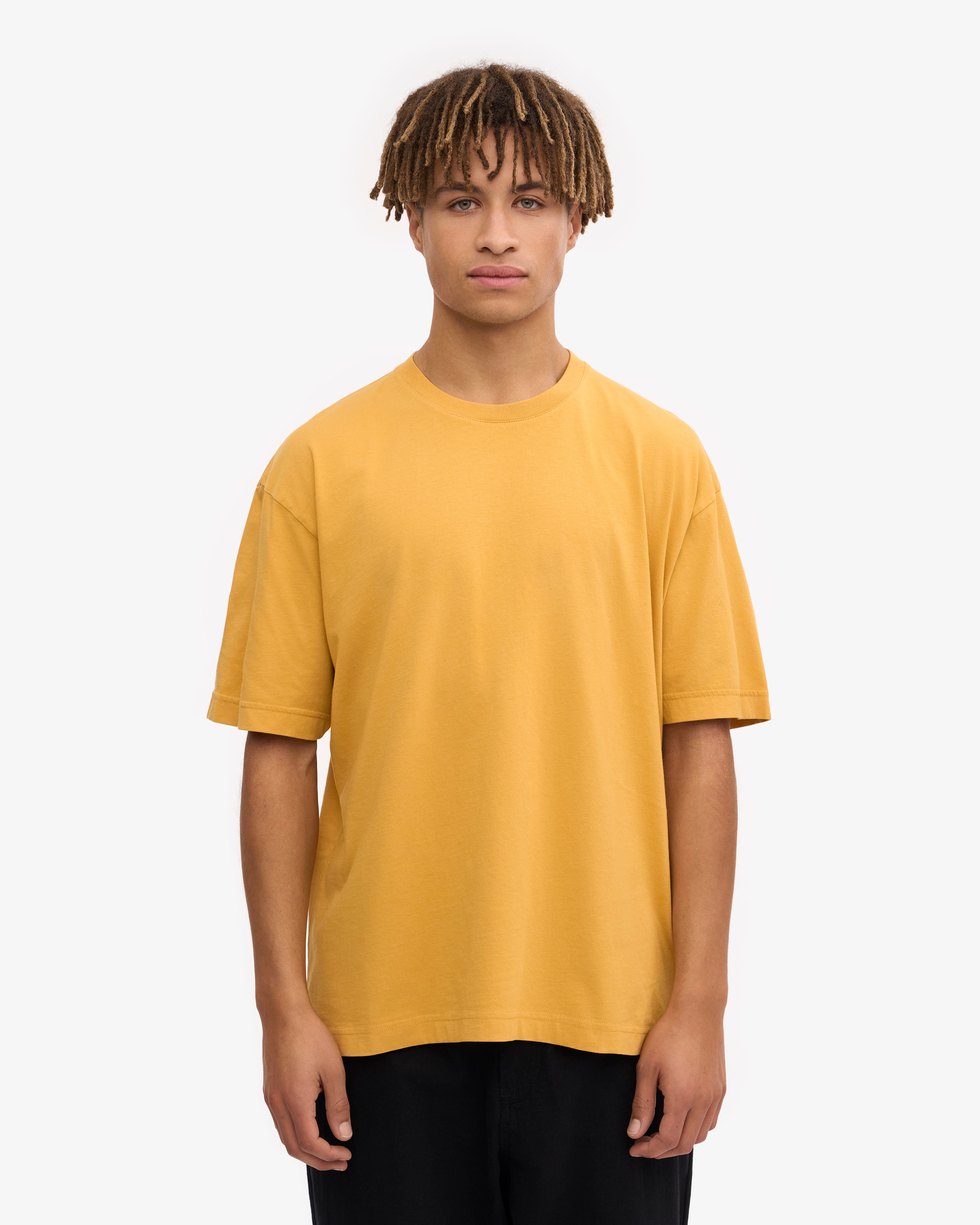 Oversized Organic T-Shirt - Burned Yellow XS
