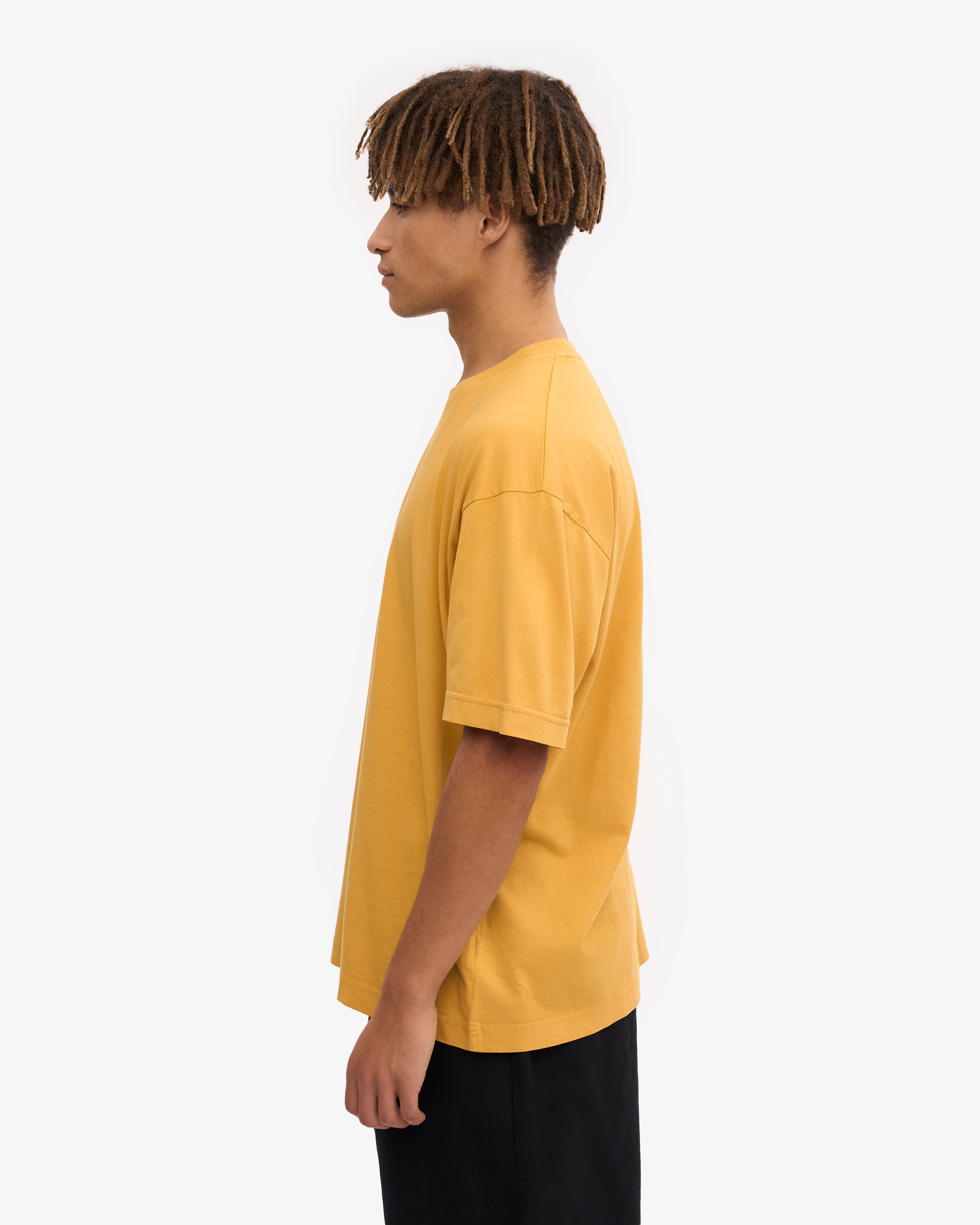 Oversized Organic T-Shirt - Burned Yellow XS