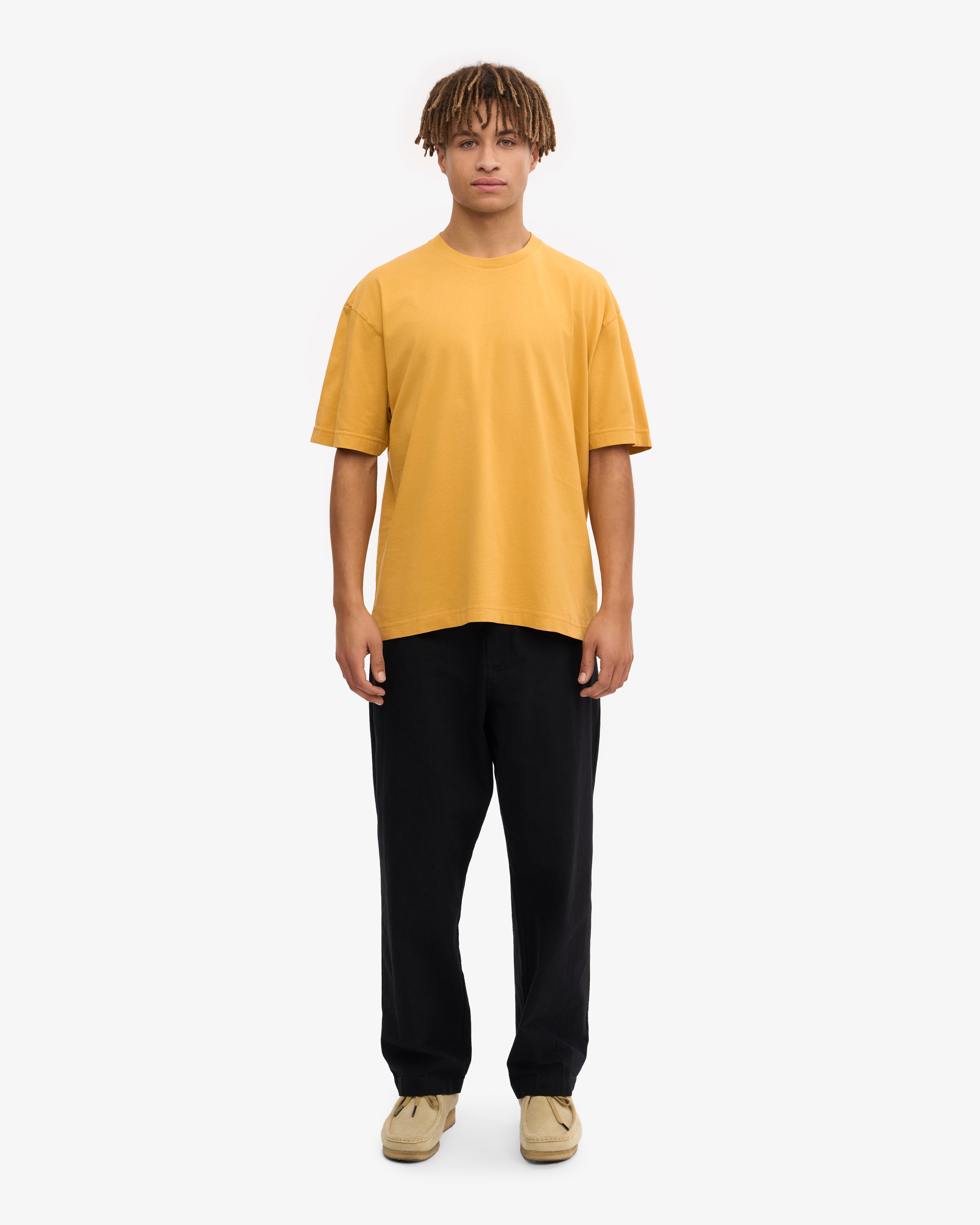 Oversized Organic T-Shirt - Burned Yellow XS