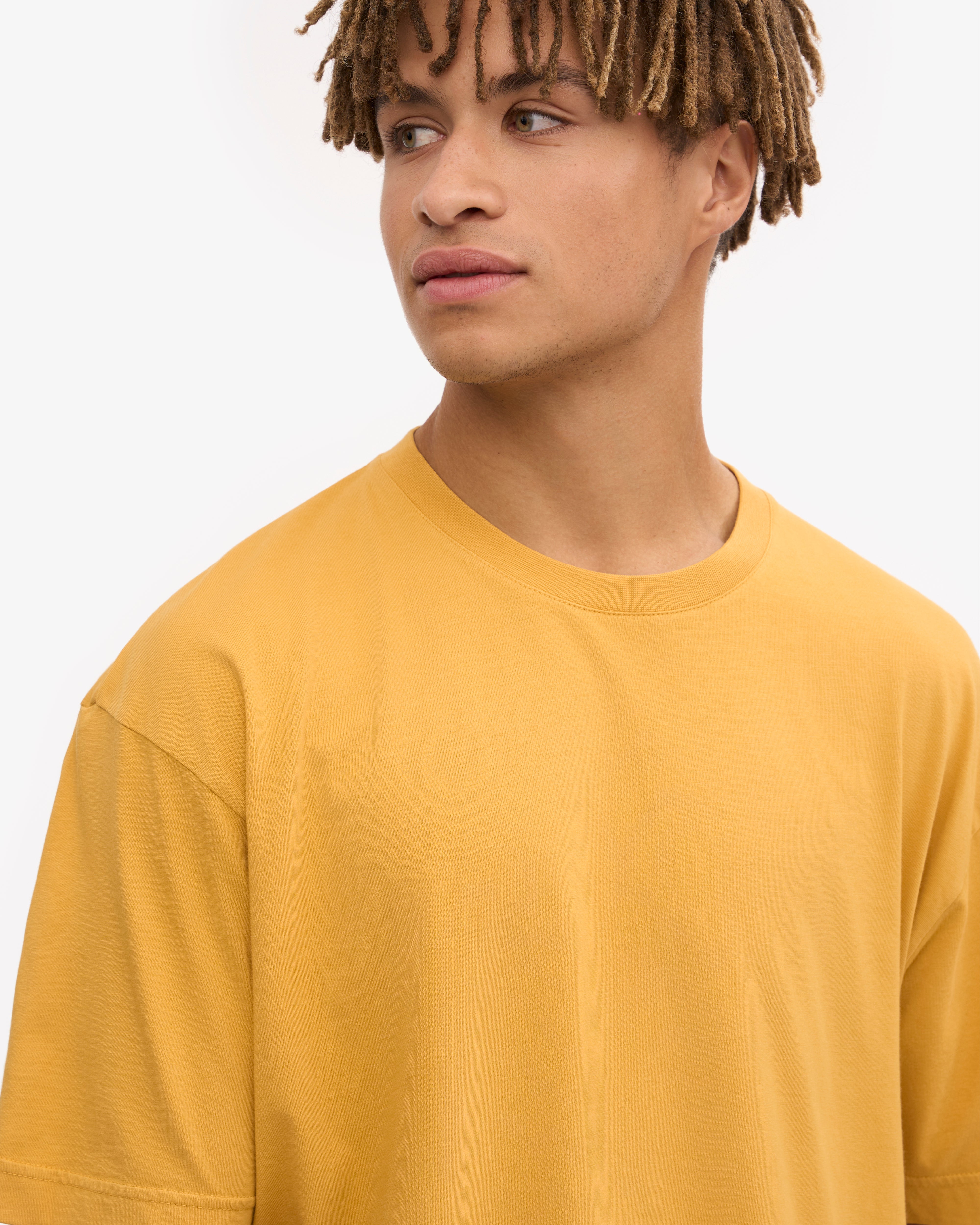 Oversized Organic T-Shirt - Burned Yellow XS