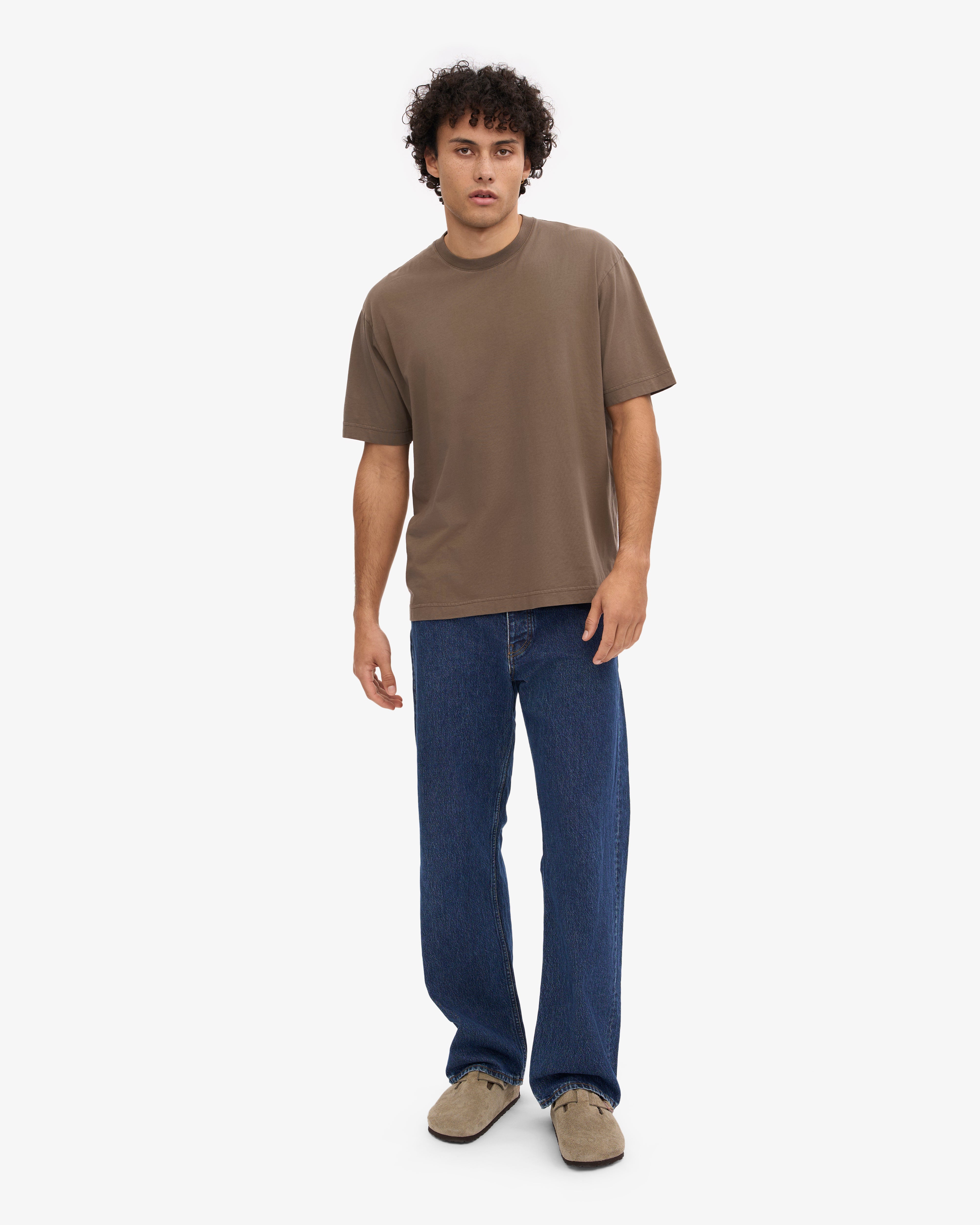 Oversized Organic T-Shirt - Cedar Brown XS