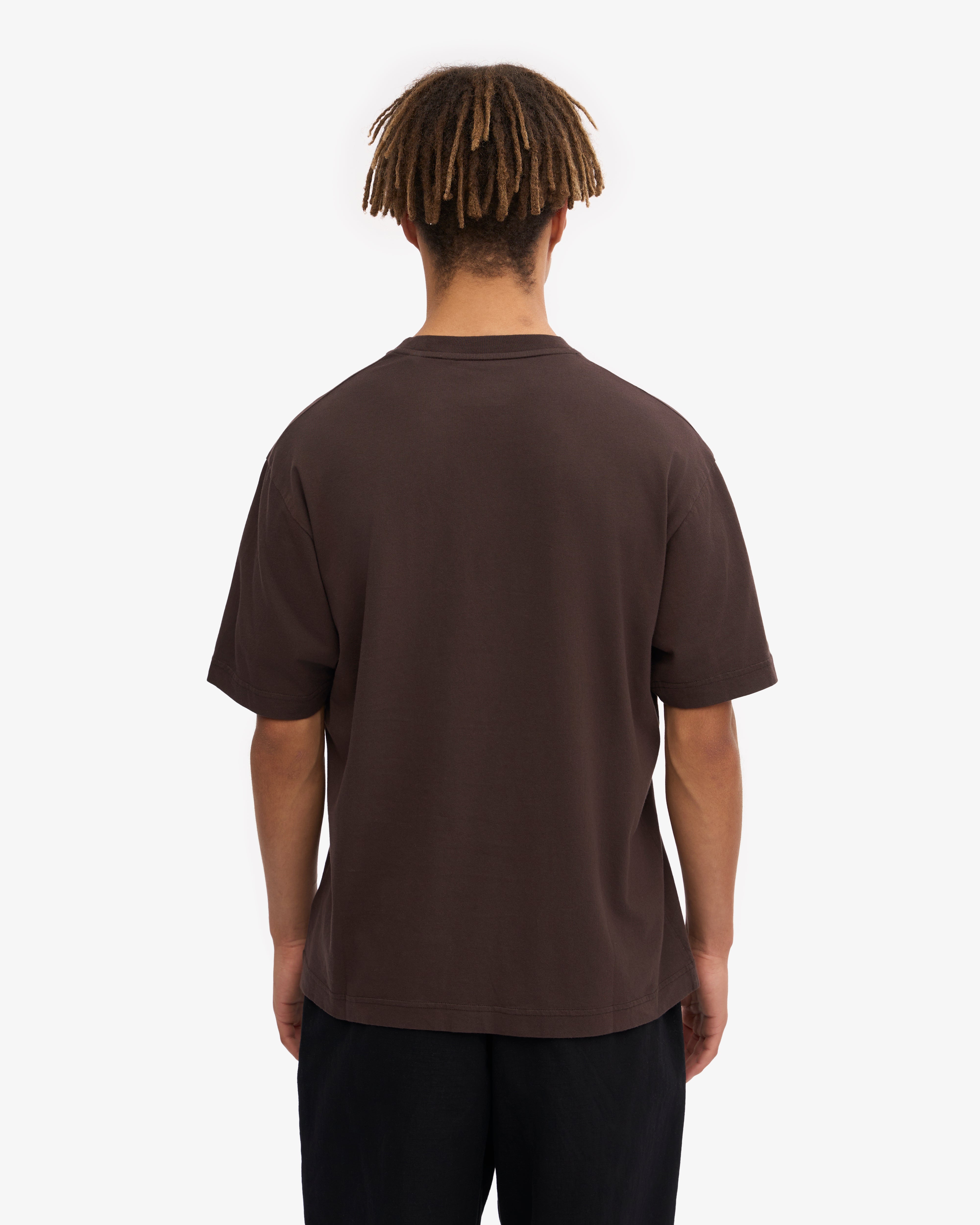 Oversized Organic T-Shirt - Coffee Brown XS
