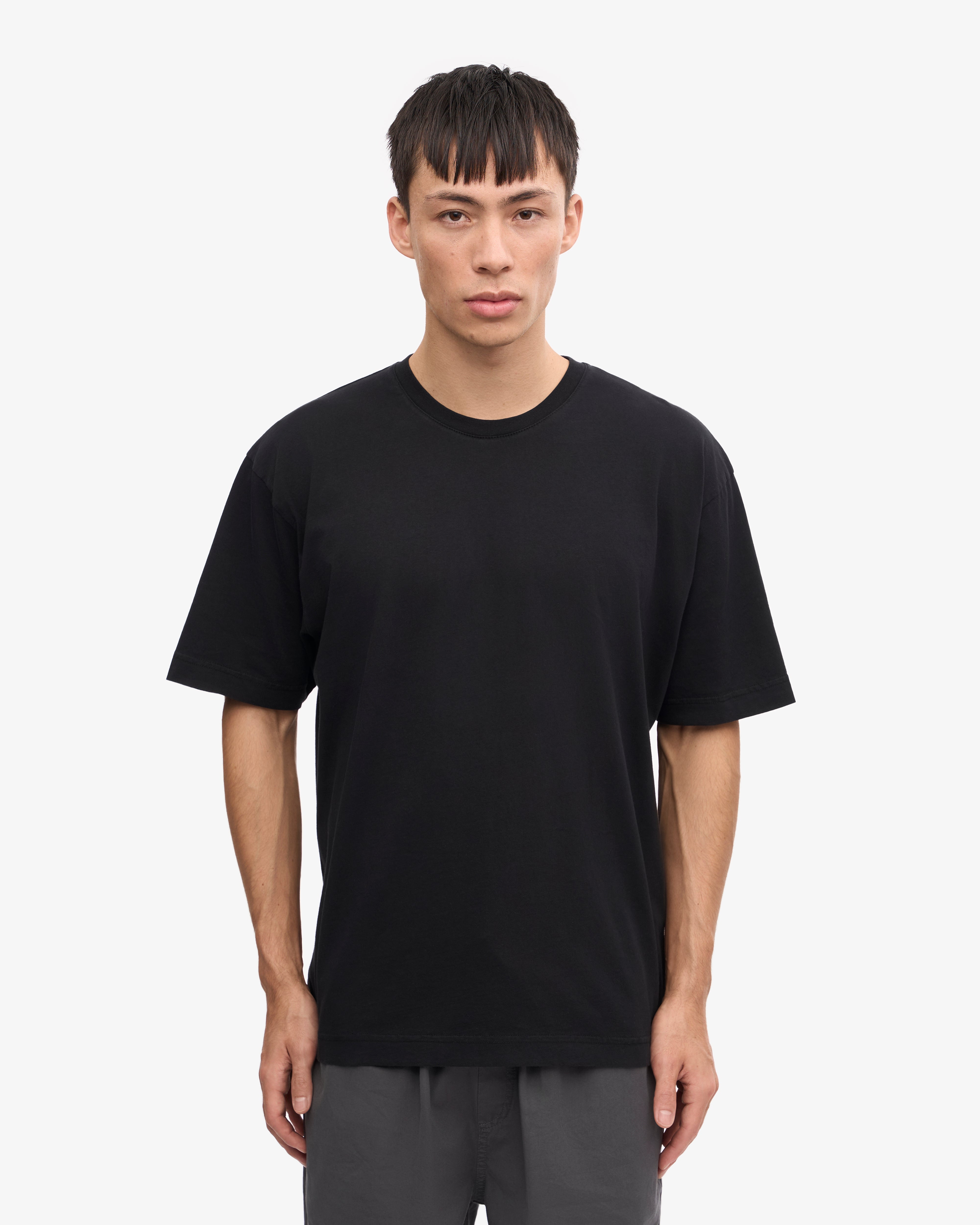 Oversized Organic T-Shirt - Deep Black XS