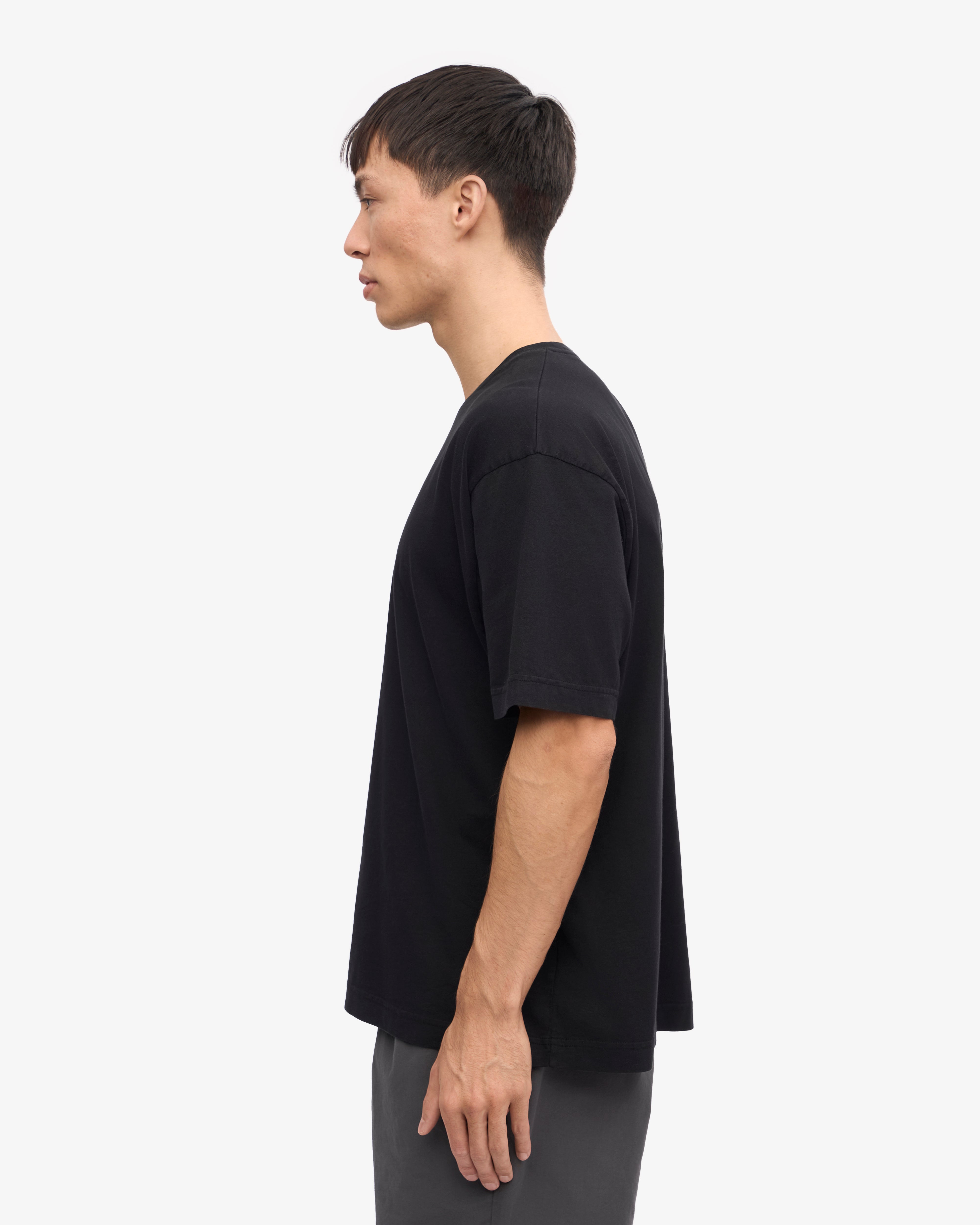 Oversized Organic T-Shirt - Deep Black XS
